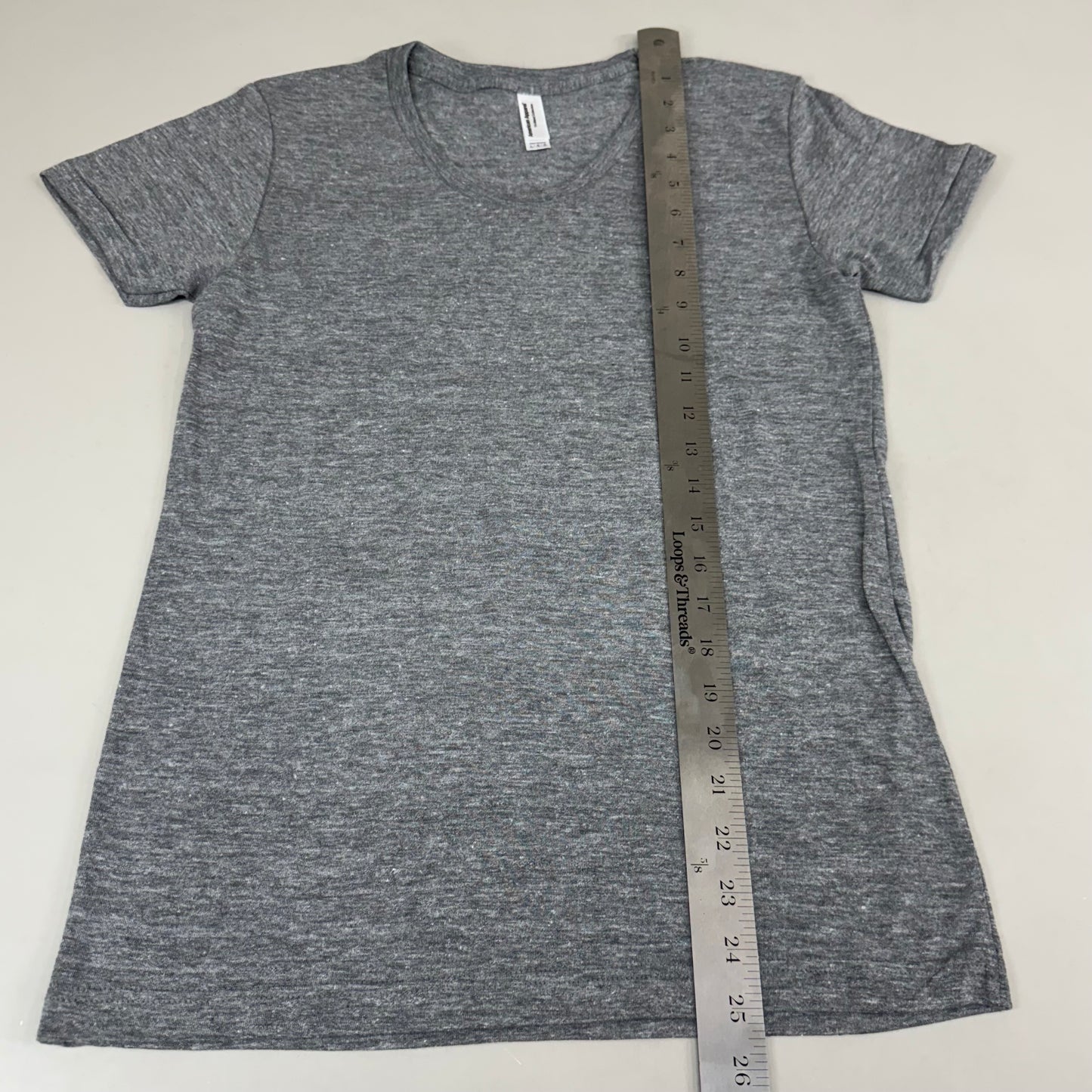 AMERICAN APPAREL (12 Pack) Tri-Blend Track T-shirt Women's Large Grey