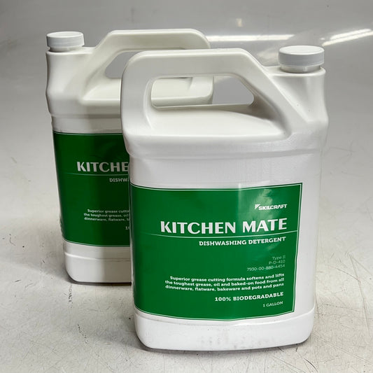SKILCRAFT (2 PACK) Kitchen Mate Dishwashing Detergent 1 Gal Clear 1064011