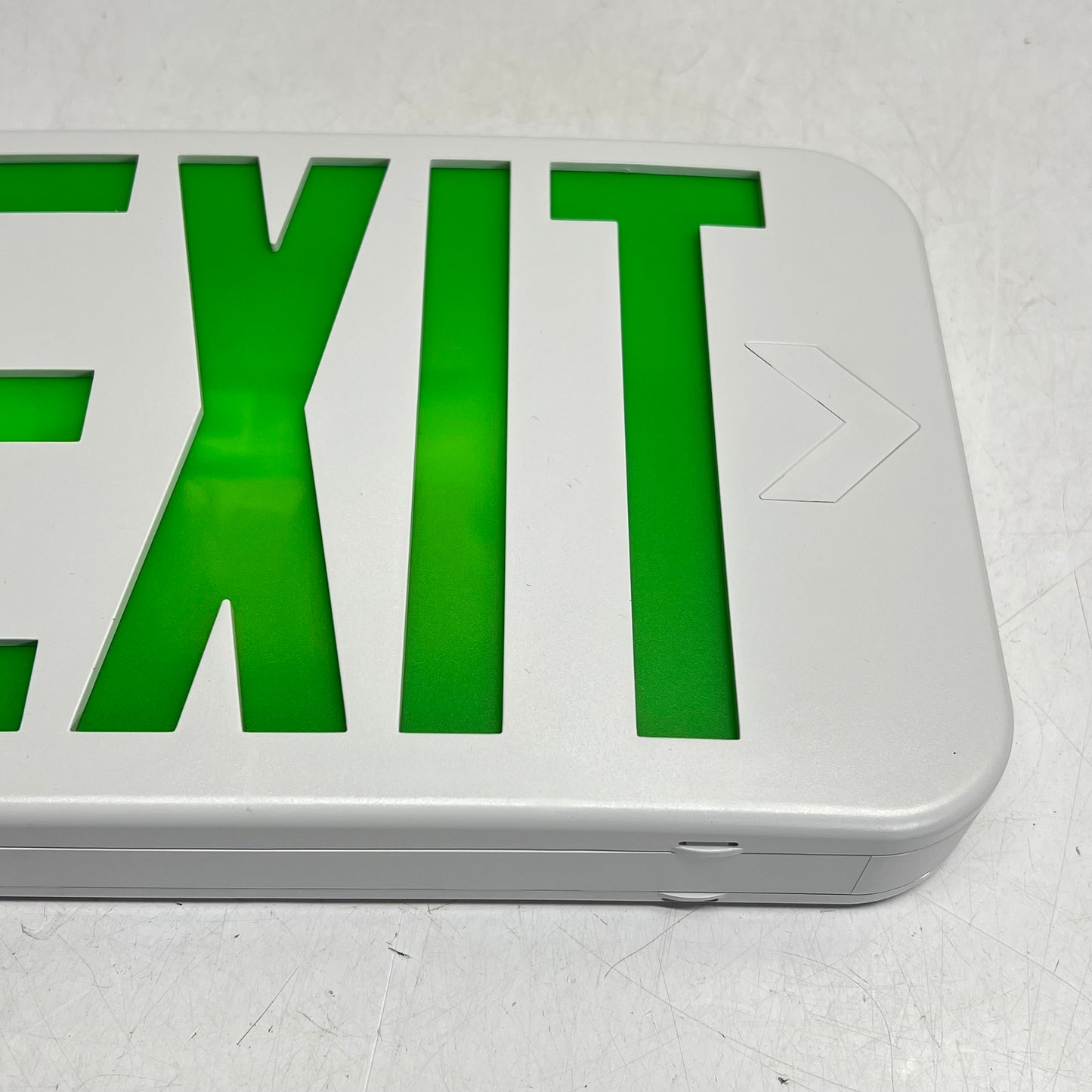 COOPER LIGHTING All-pro APX Thermoplastic LED Exit Sign 12.5x7" Green APX7GB
