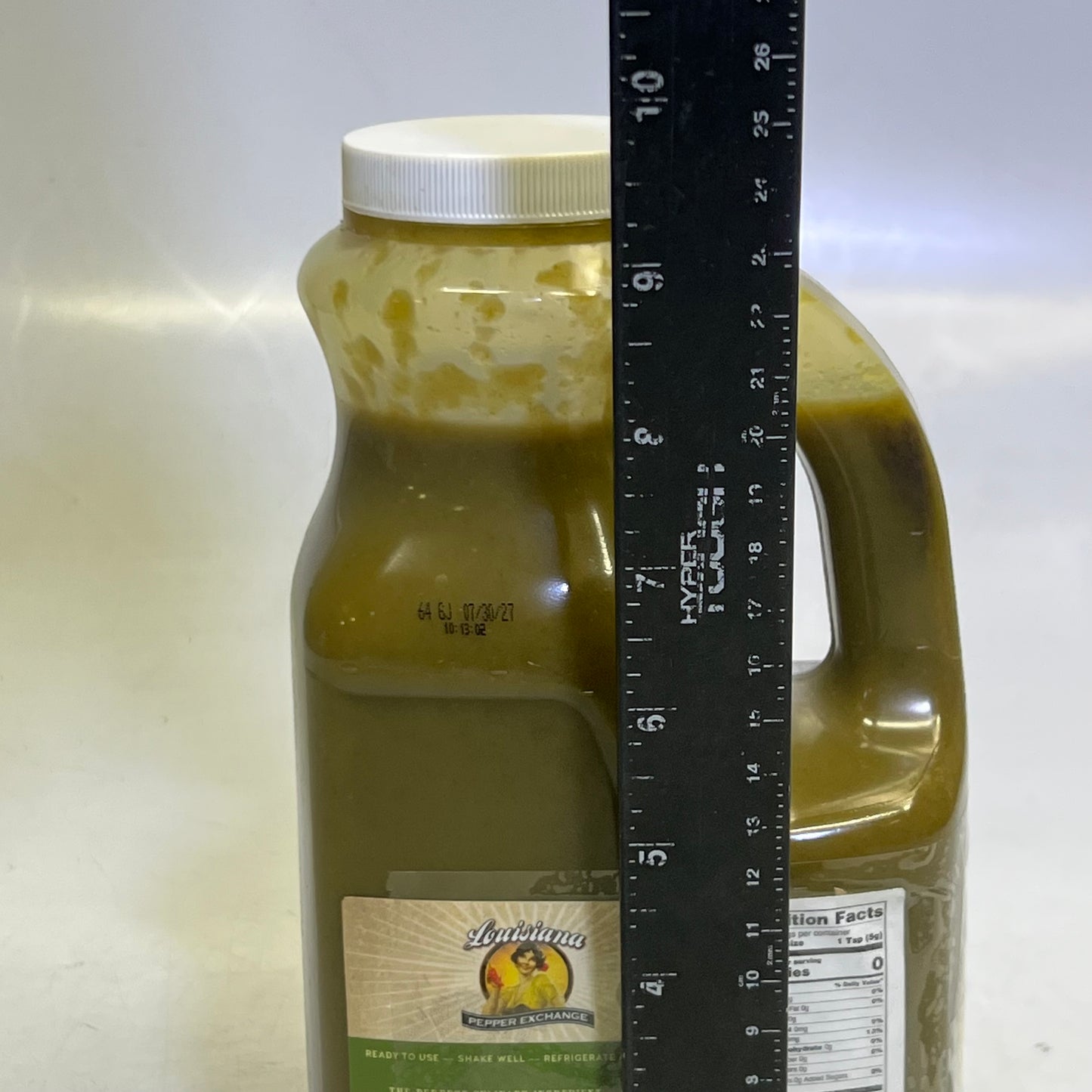LOUISIANA Pepper Exchange 64oz Jalapeno Peppers Puree Sauce BB 07/27
