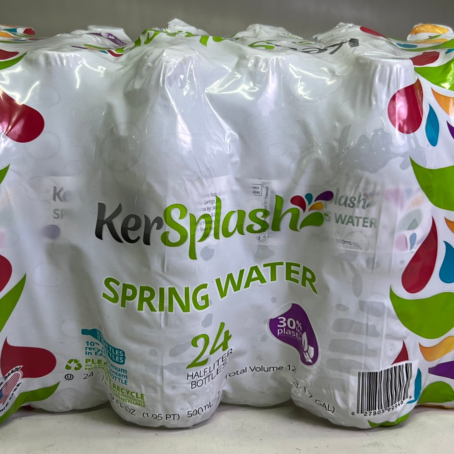 ZA@ KERSPLASH (24 PACK) Spring Water 16.9 fl oz BB 10/25