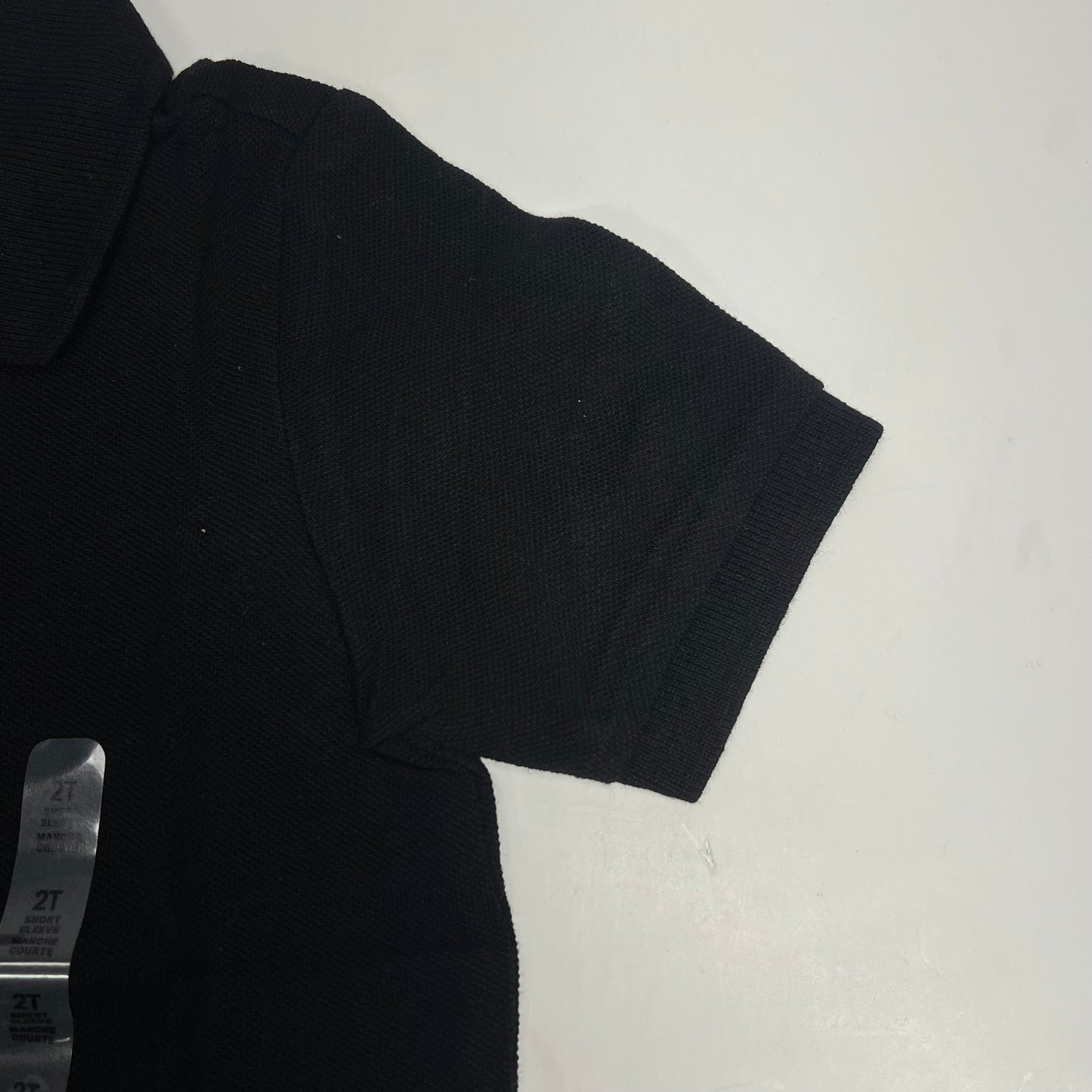 THE CHILDRENS PLACE (5 PACK) Uniform Soft Pique Polo Shirt Boy's sz 2T Black
