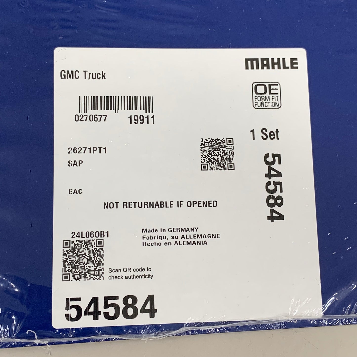 MAHLE Left Engine Cylinder Head Gasket For Chevy,GMC, Hummer ETc 54584