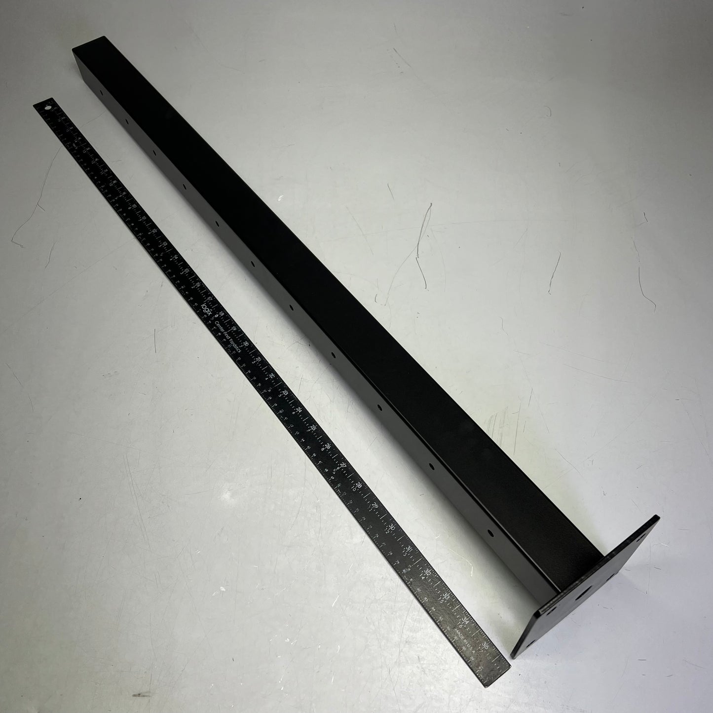 CITY POST Deck Corner Post Mount w/ Pre Drilled Holes 36" Black CPK20-0027-G-BLK