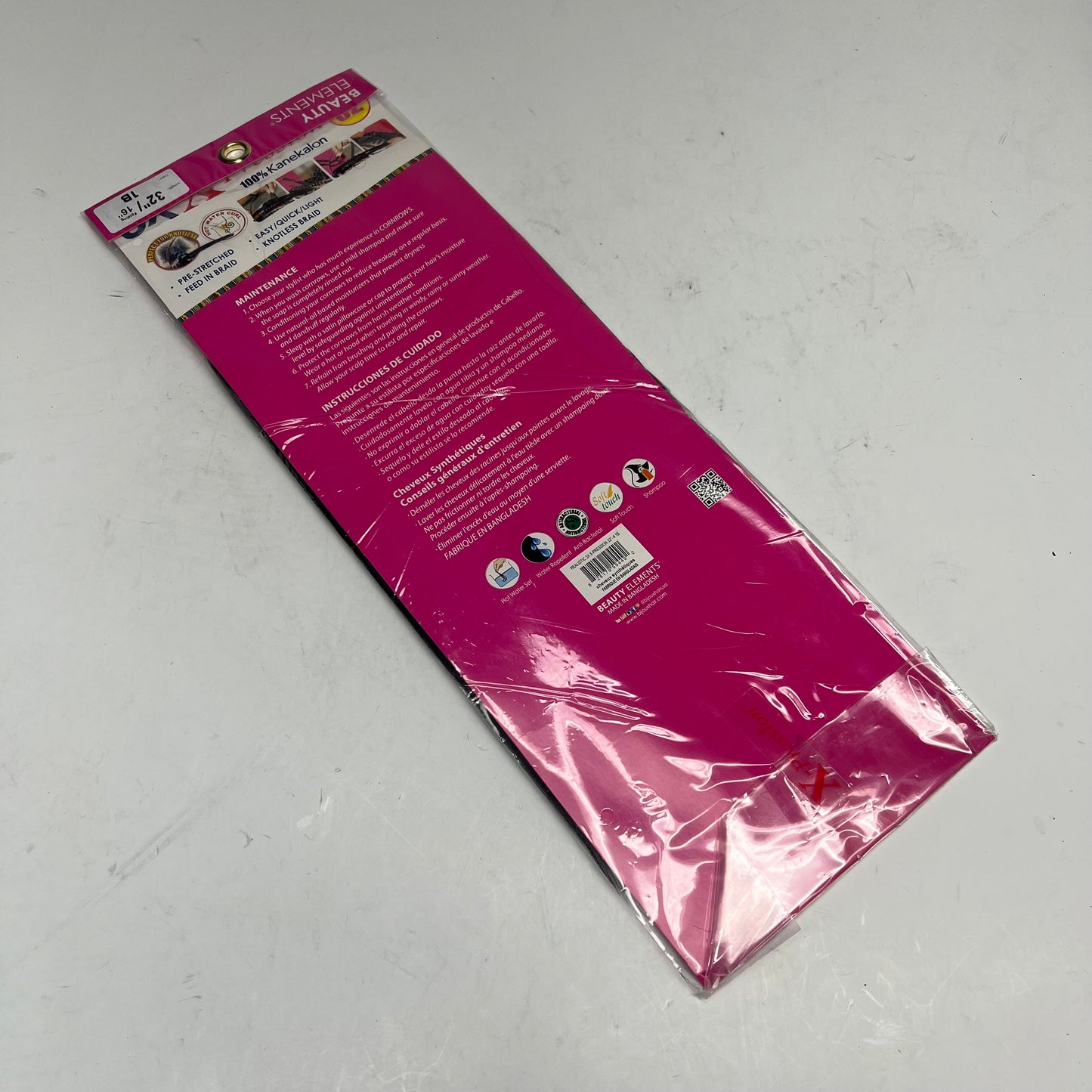 ZA@ BEAUTY ELEMENTS  Pre-stretched 3x X-Pression 100% Kanekalon Realistic 32" B|lack