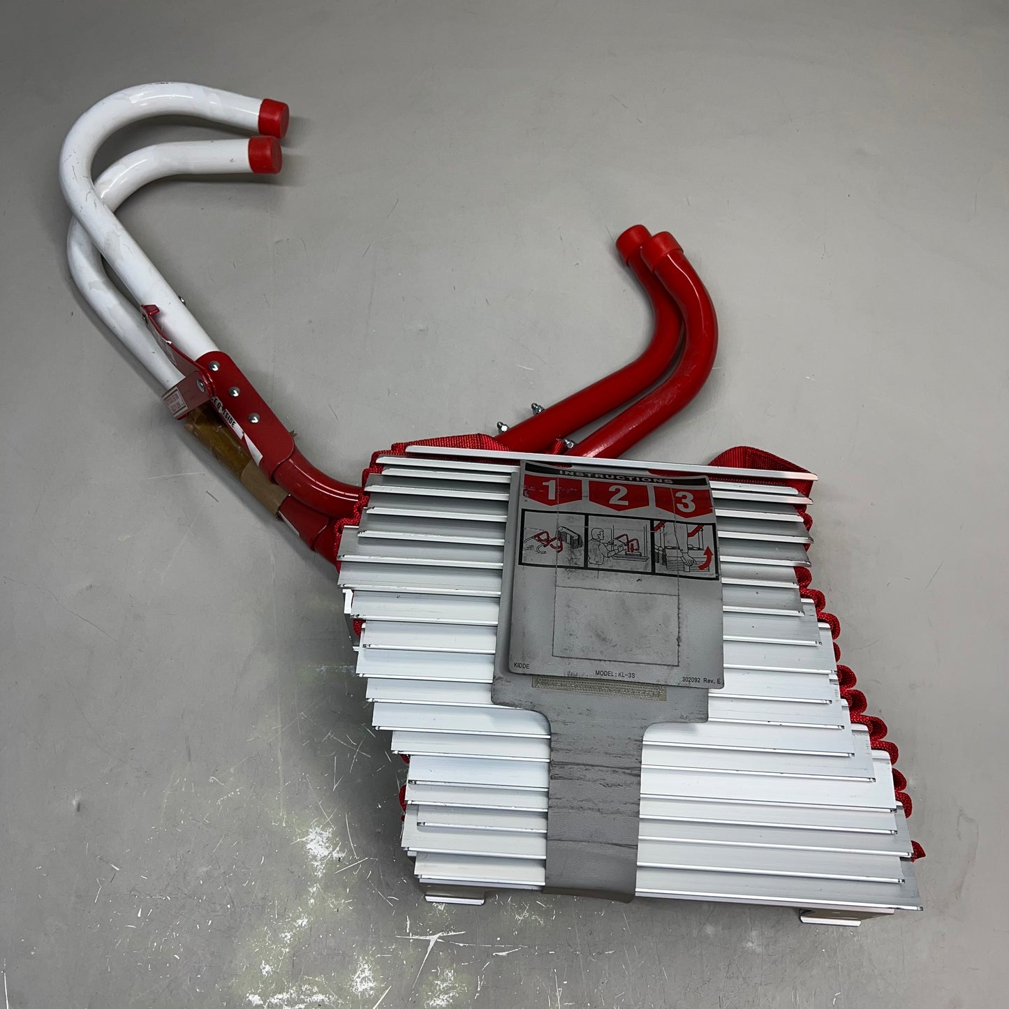 KIDDE Window Mountable Emergency Escape Ladder 3 Stories Aluminum 25' 468094