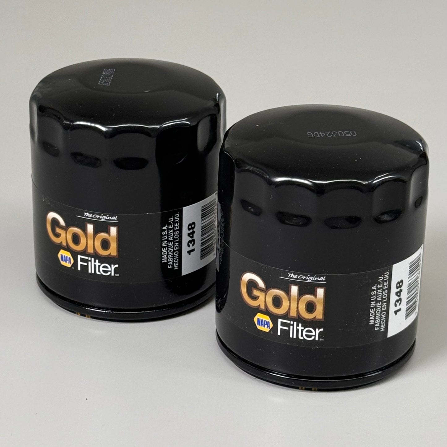 NAPA(2 PACK) The Original Gold Oil Filter Enhanced Cellulose 3/4"-16 Thread 1348