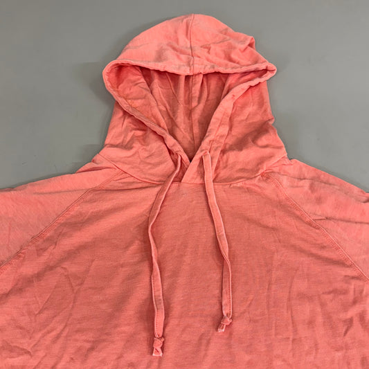 US APPAREL Vintage Jersey Pullover Hoodie Small Coral MJP1036