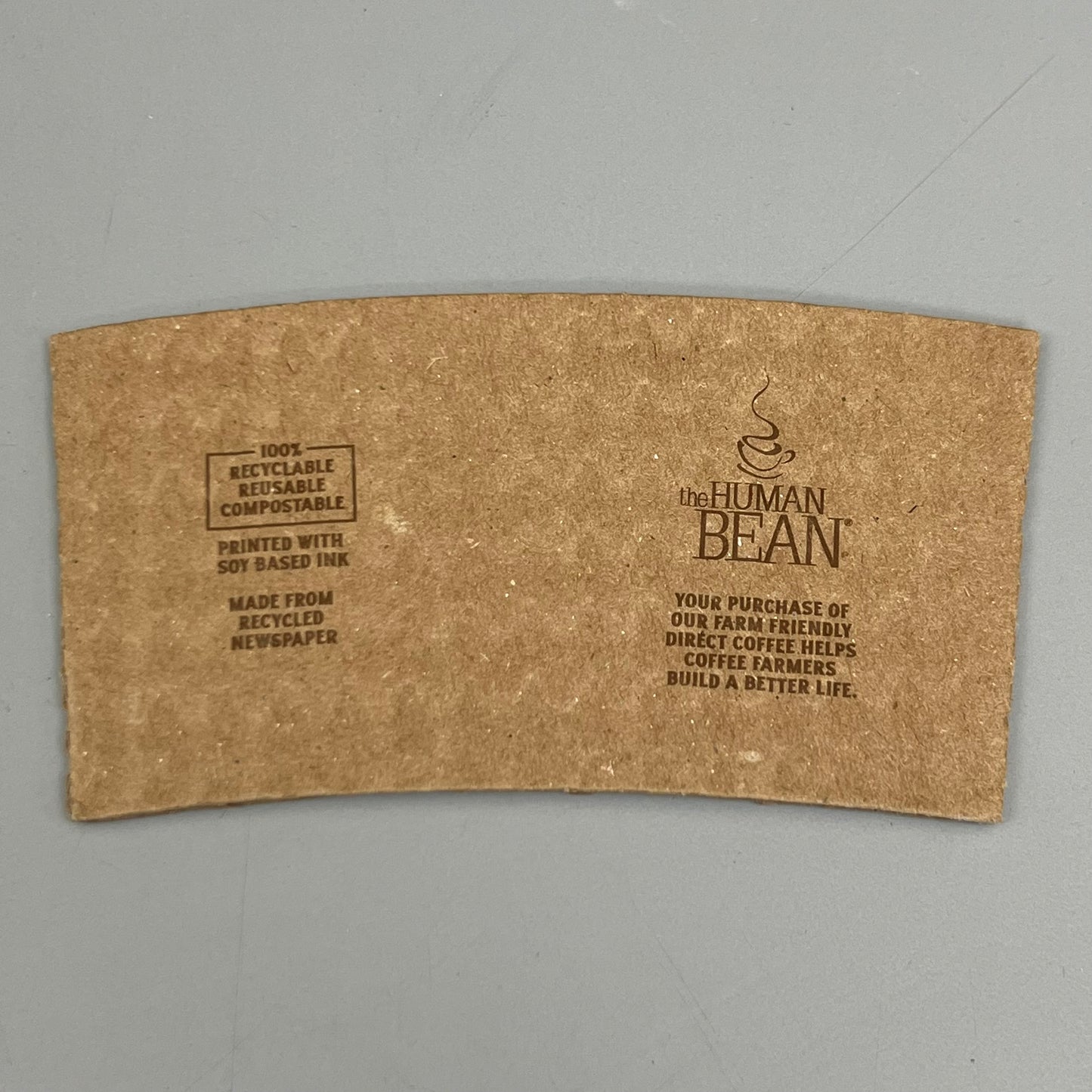 LIVIN THE BEAN (1,200 PACK) Cardboard Cup Sleeves 4.5"x2.5" Brown Fits Standard Cup Size