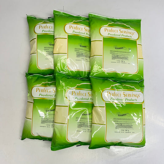 PERFECT SERVINGS (6 PACK, 1.5 Lb EACH) Powdered Products Creamer White 99104