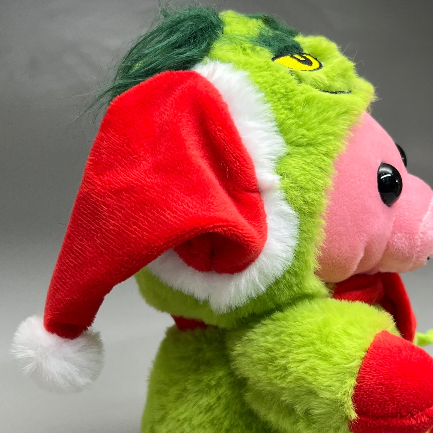 PEEK A BOO TOYS Pig / Grinch Stuffed Animal Green/ Pink XMASDIS30