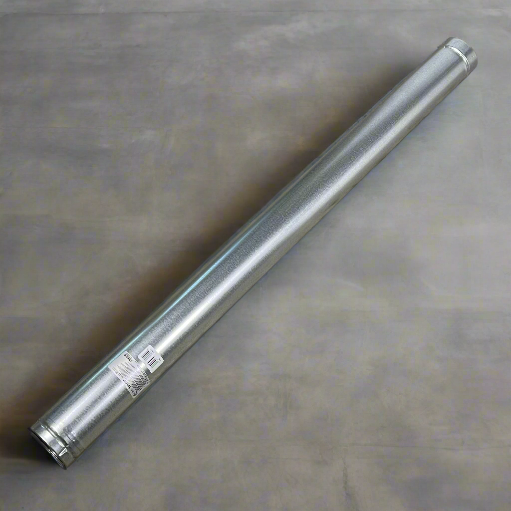 SELKIRK (6-Pack) Duravent Locktab Double Wall Round Gas Pipe 4" Dia x 5' L Steel 4RV5