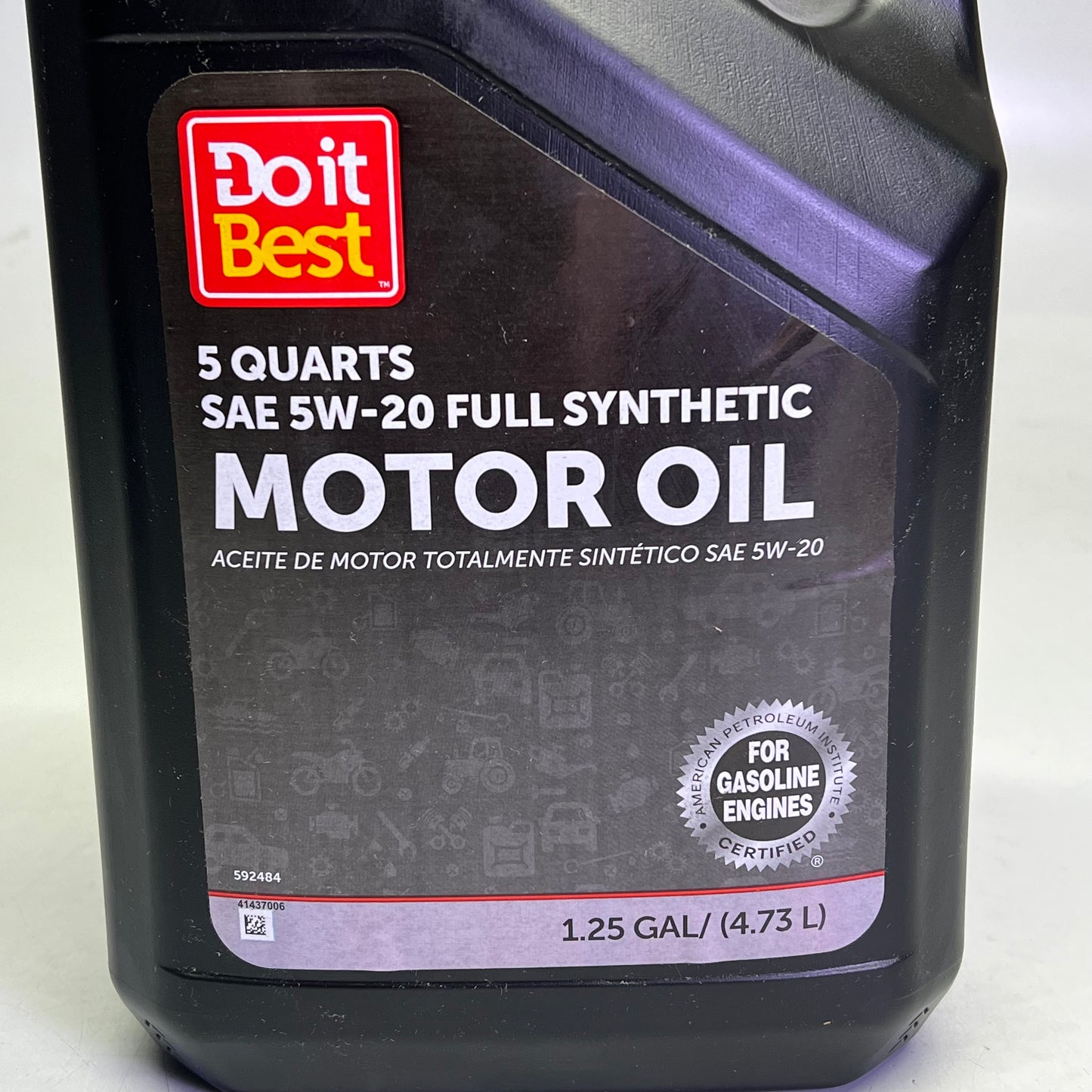 DO IT BEST (3 PACK) Full Synthetic Oil 5W-20 1.25 Gal - 5 Quarts 592484