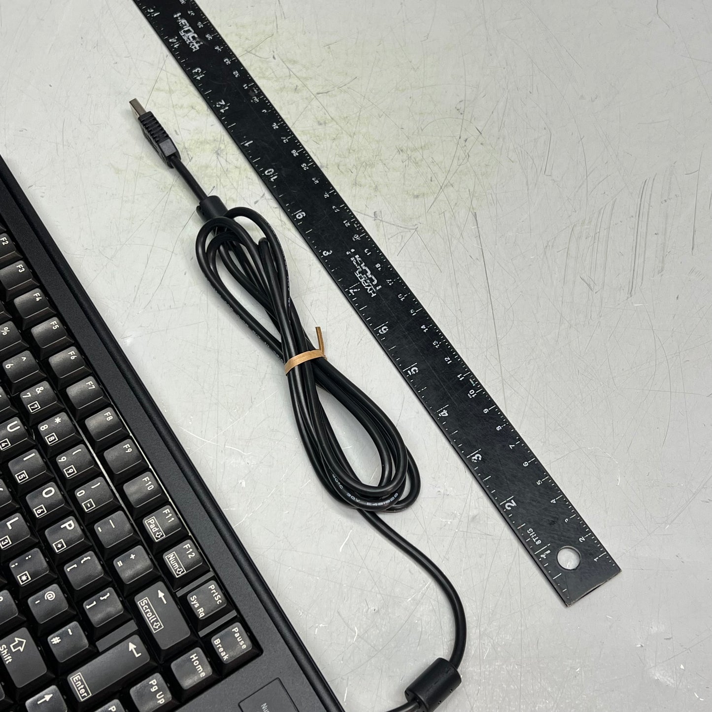 CHERRY Compact Keyboard W/ Trackball & Mouse Buttons 83 Key  Black G84-4400