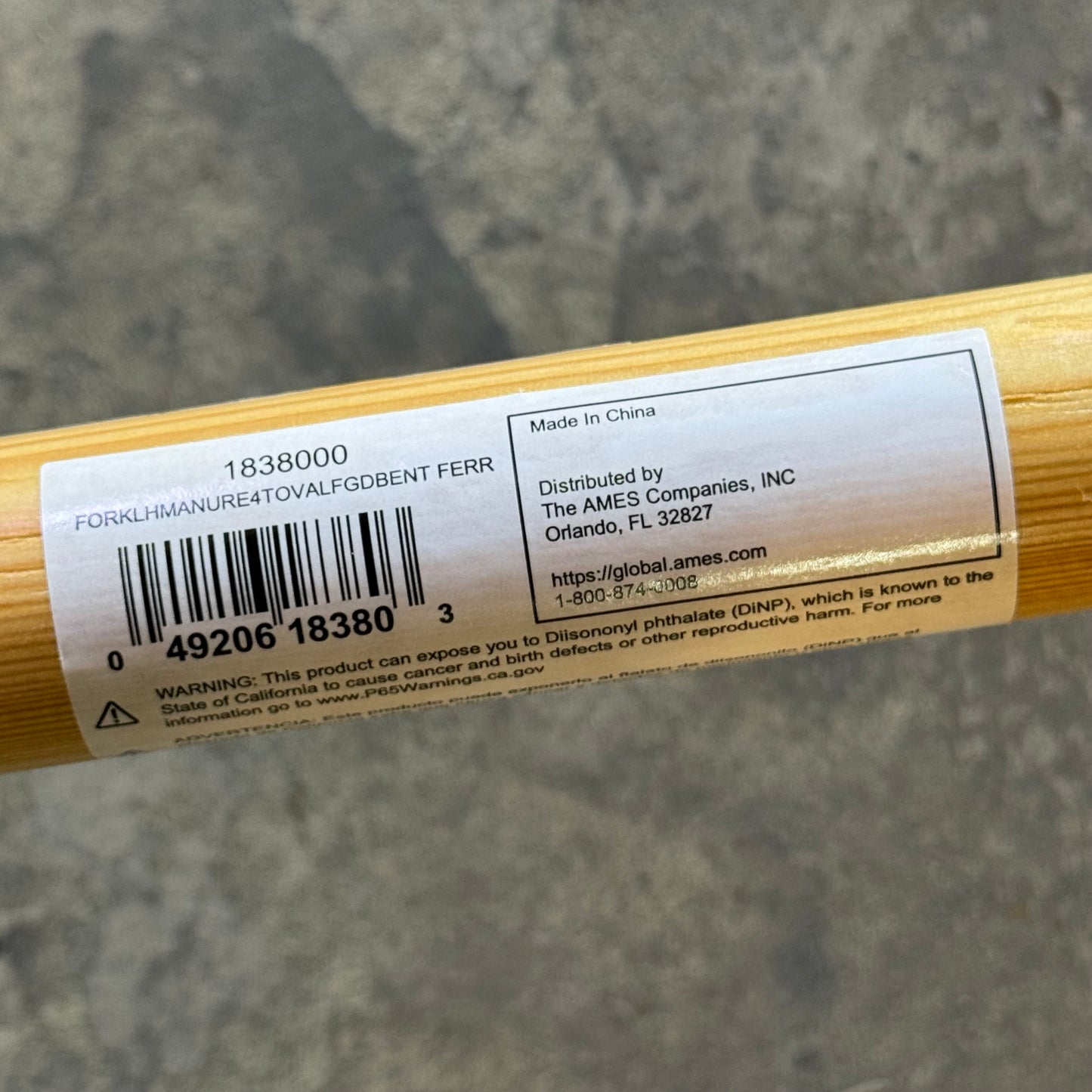 TRUE TEMPER Manure Fork 4-Tines for Wet & Clumpy Material 1838000