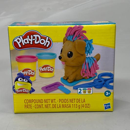 ZA@ HASBRO Play-Doh Mini Groom and Vet Set With Toy Dog 2 Color of 2oz Dough Containers 195166233826