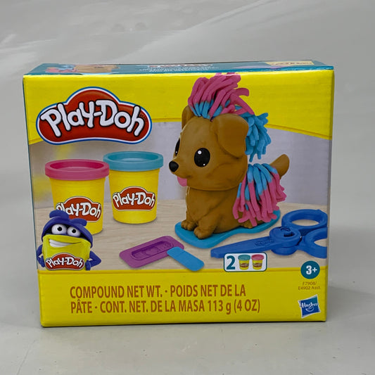 ZA@ HASBRO Play-Doh Mini Groom and Vet Set With Toy Dog 2 Color of 2oz Dough Containers 195166233826 A