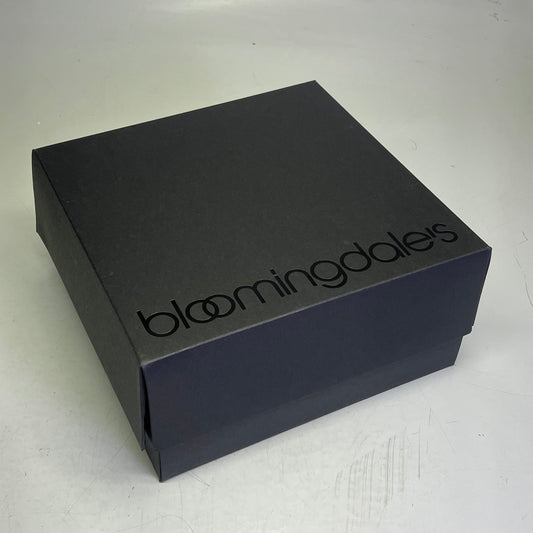 BLOOMINGDALE'S Chic Folding Gift Box 12"x12"x 6" Shiny / Matte Black