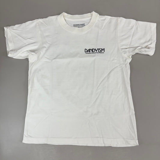 MODERN DANDY Gents Short Sleeve Crew Neck Top Men's SZ S White M-WAL836S Collection By AC Miller