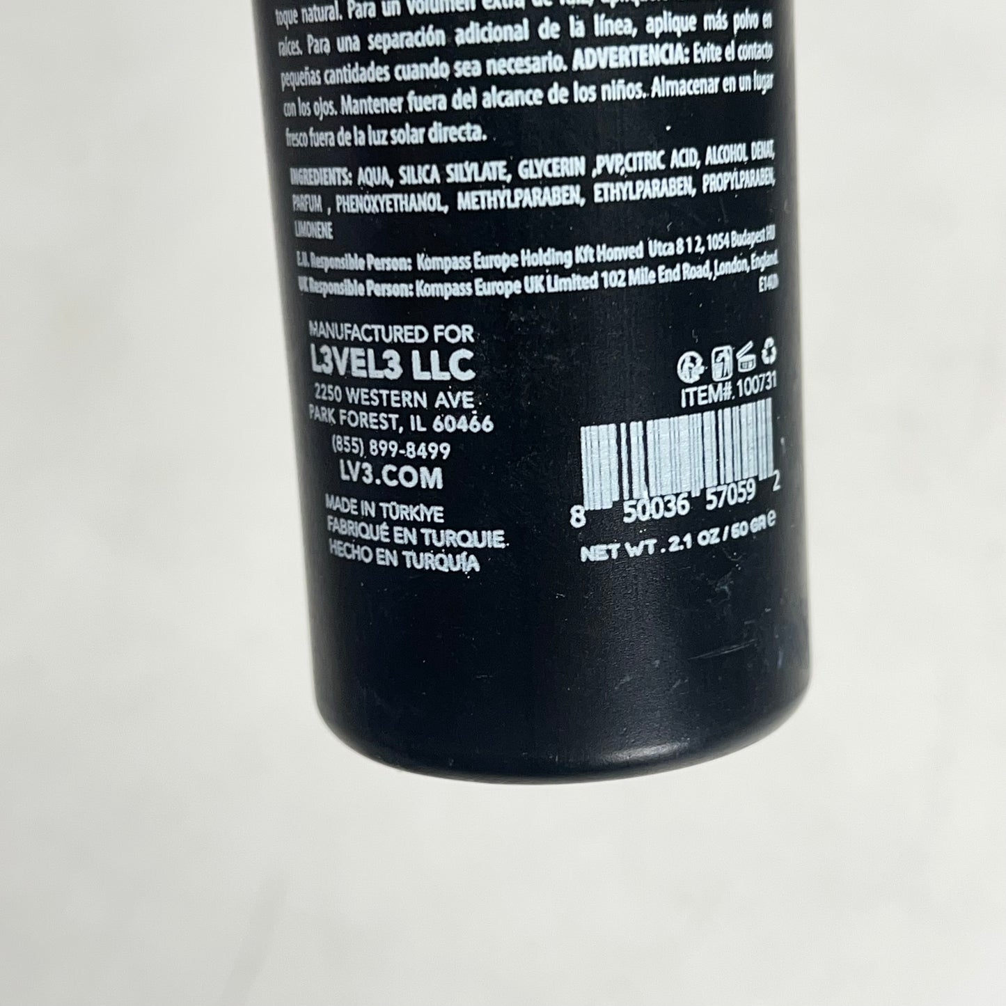 LEVEL B  (2 PACK) Styling Powder Dust Texturizing Matte Look 2.1 oz BB 09/28
