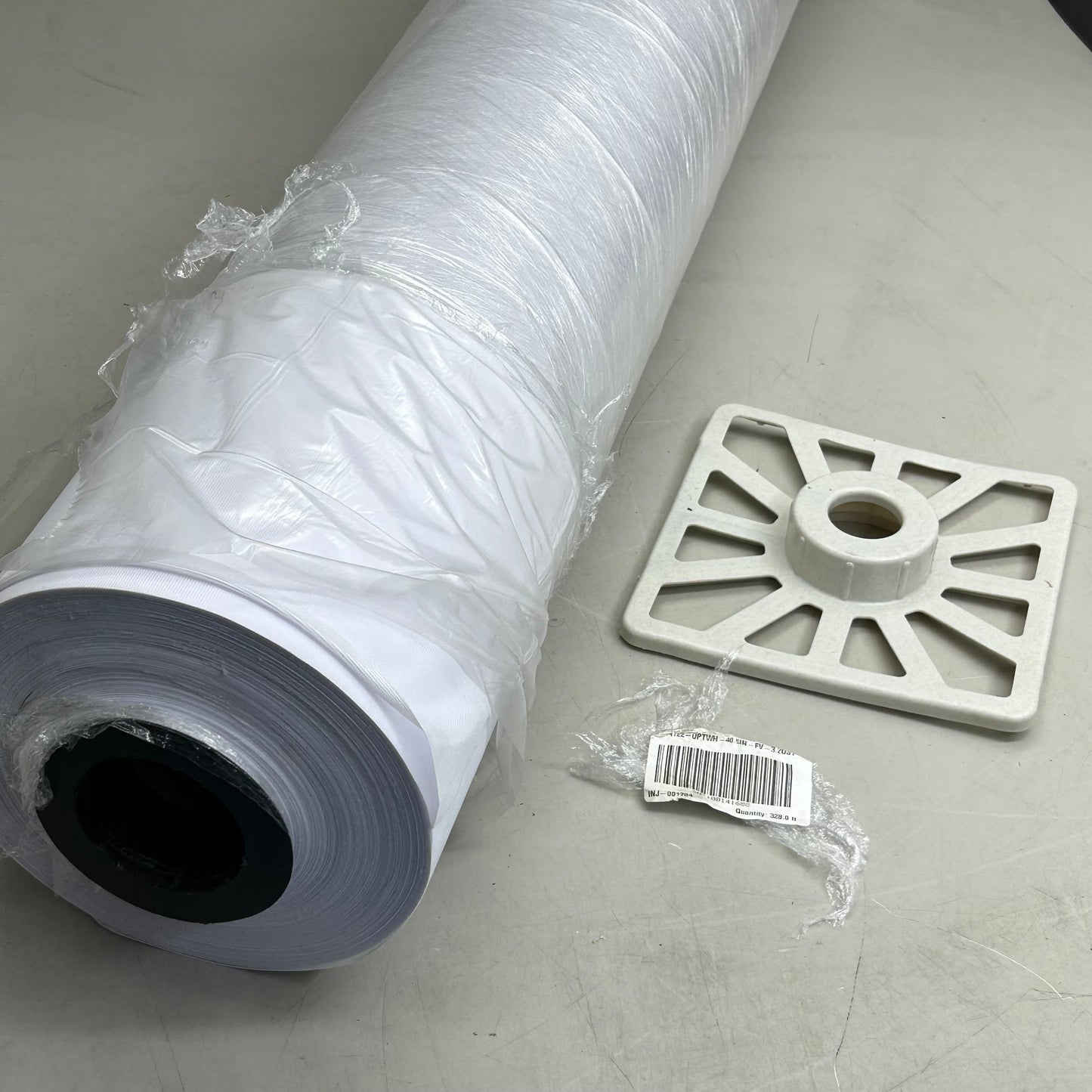 Textured Lining Fabric/Material Roll 40.5"x 328.0' White