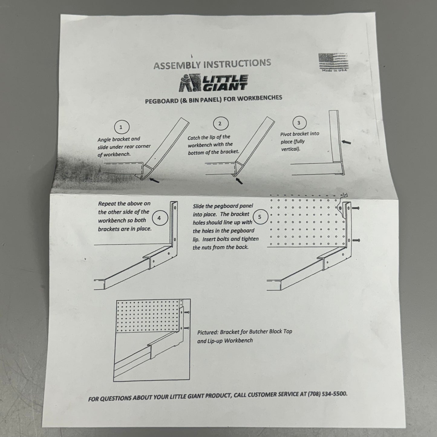 MSC Industrial Furniture 9 1/2”Lx8 1/2”W Gray