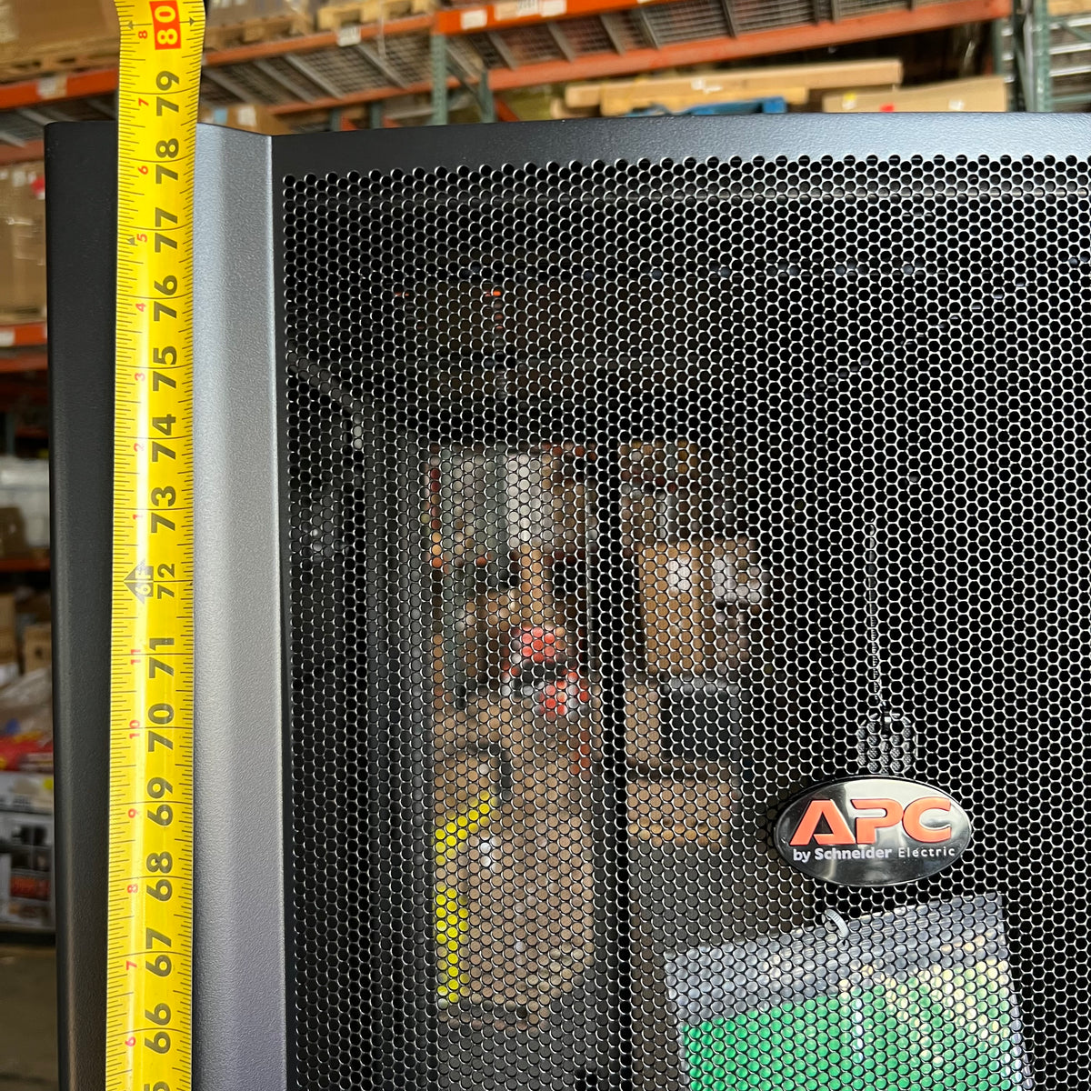 APC Netshelter Sx 42U Server Rack Enclosure Sz 24"W x 43"L x 78.5"H - Black AR3100