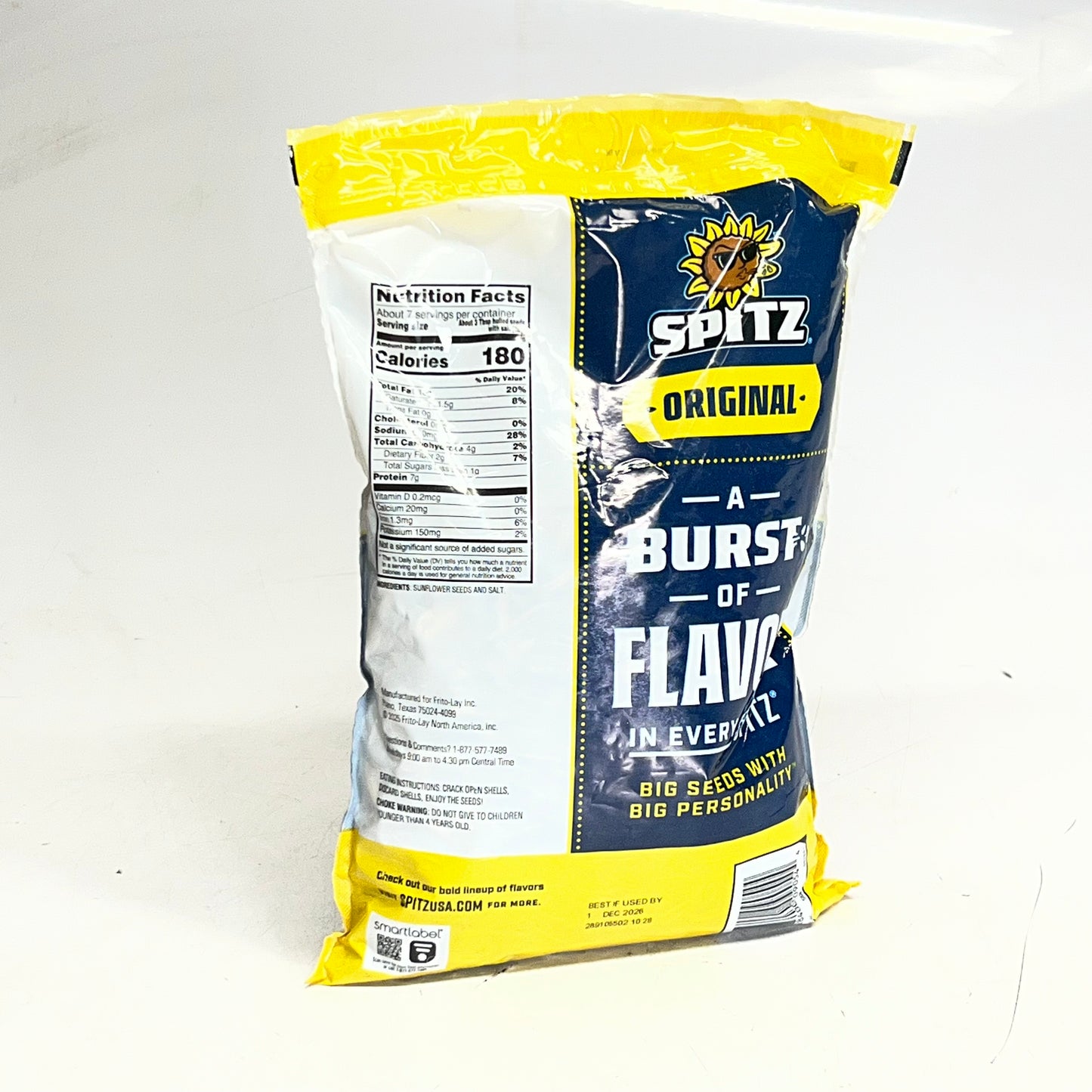 SPITZ (2 PACK) Sunflower Seeds Original Flavor 16 oz. BB 12/26