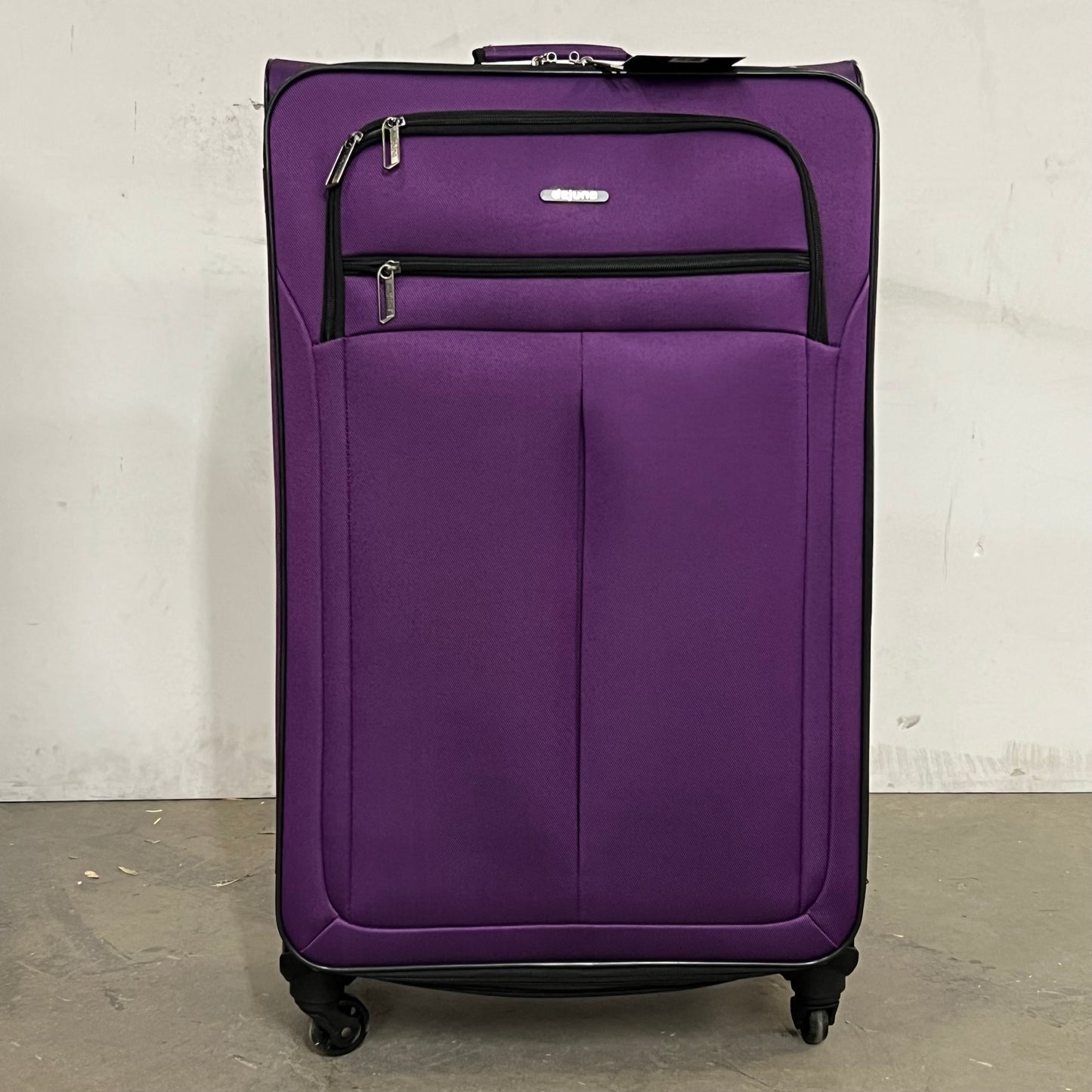 DEJUNO (3 PACK) Light Weight Expandable Spinner Rolling Suitcase Set Purple