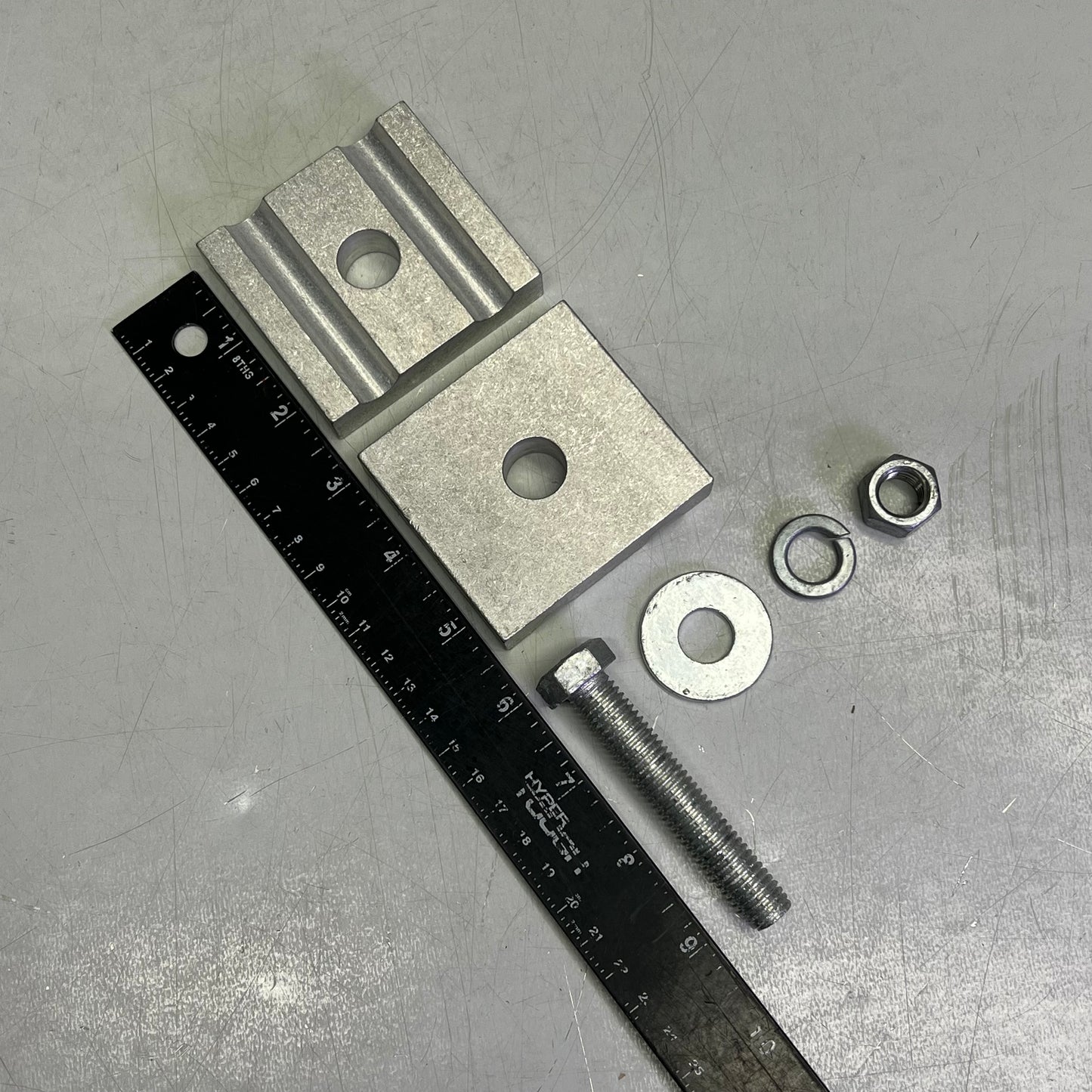 PLP Aluminum Downlead Cushion Clamp 1/2 HDWR 0.469-0.515" Chrome 8003266H3