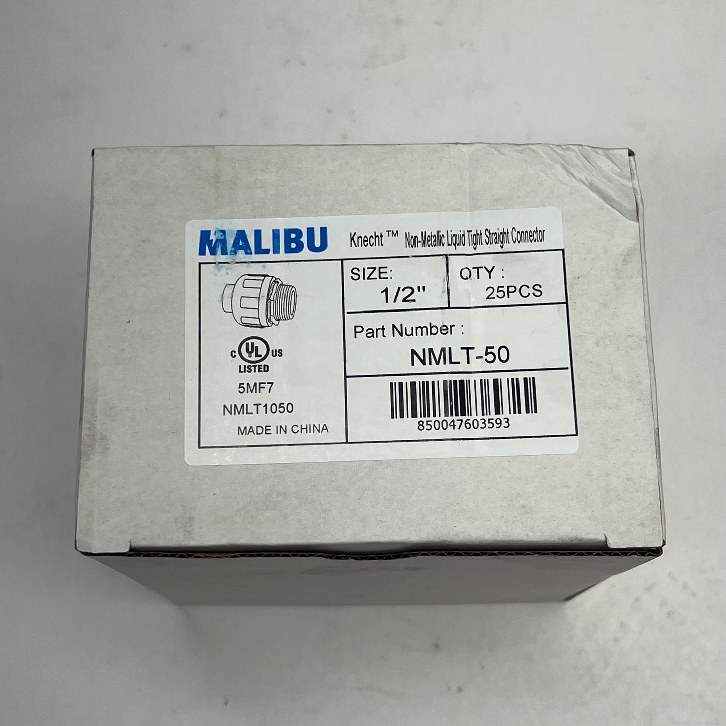 MALIBU (25 PACK) Power Seal Liquid Tight Straight Connector  1/2"-2" NMLT-50
