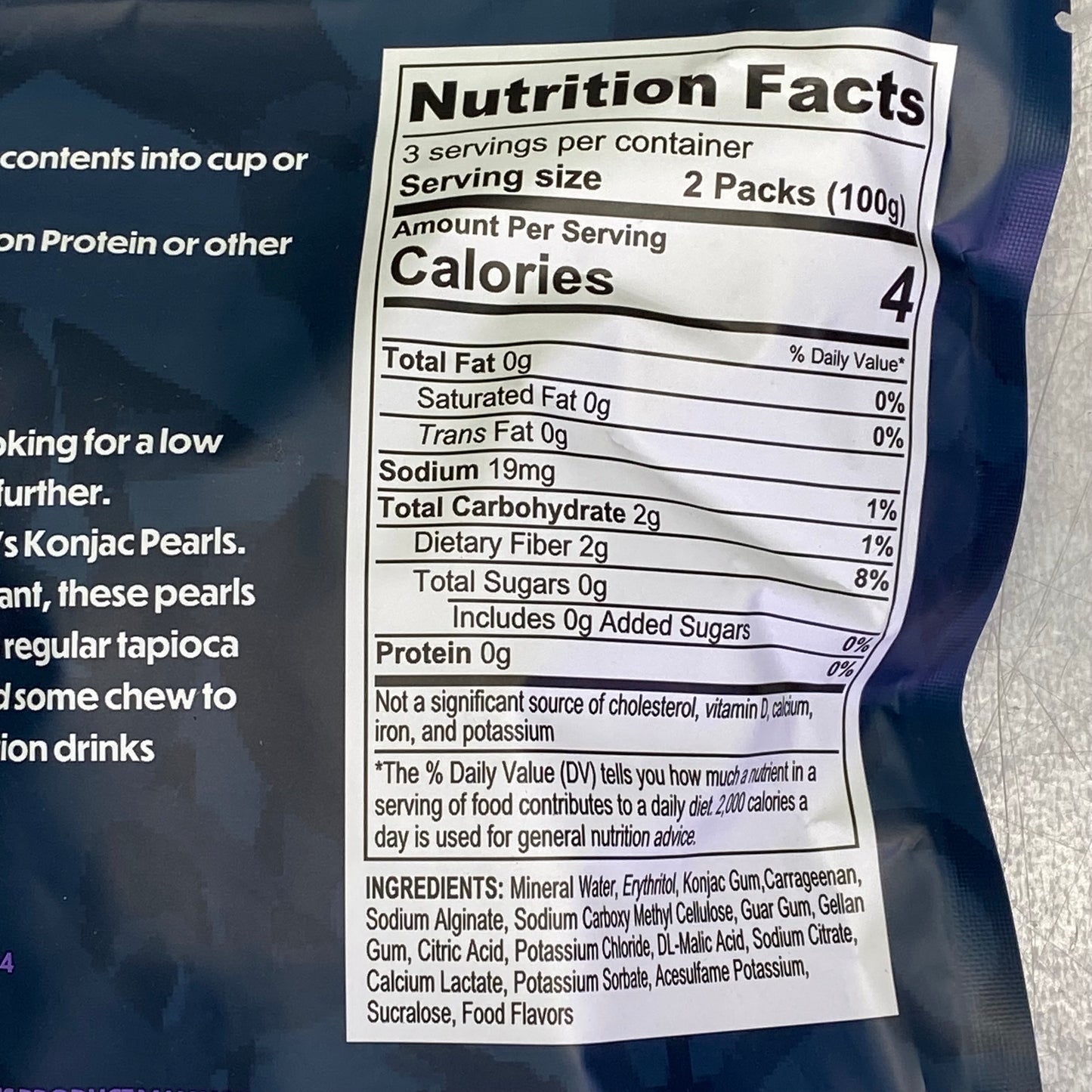 BOBA NUTRITION Konjac Pearls Jelly Balls 10.5 oz BB 11/25