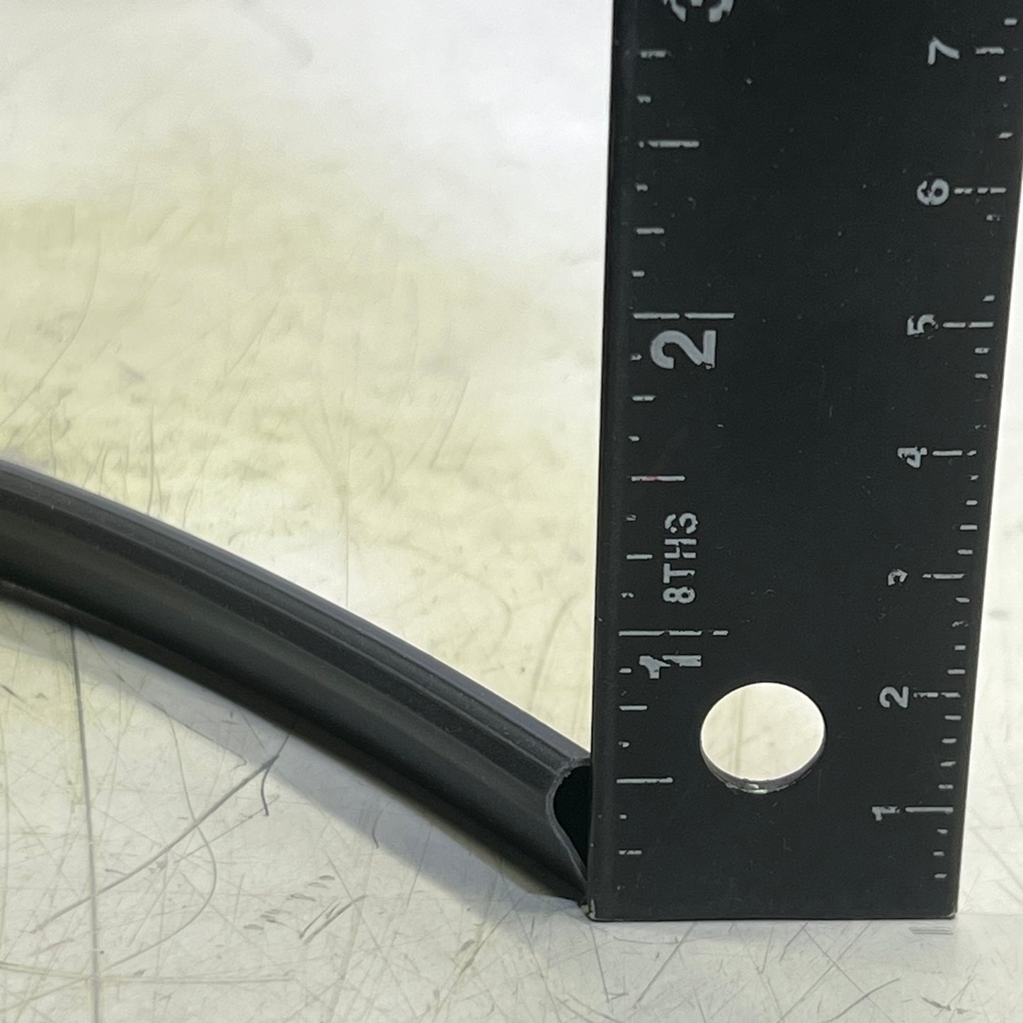 HAGER 726S 216" Charcoal Press On Weather Strip