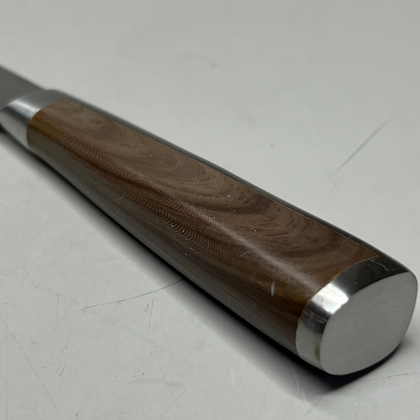 LIBBEY (12 PACK) 1/4" Serrated Frontier Steak Knife W/ Brown Handle Grey 201-2832