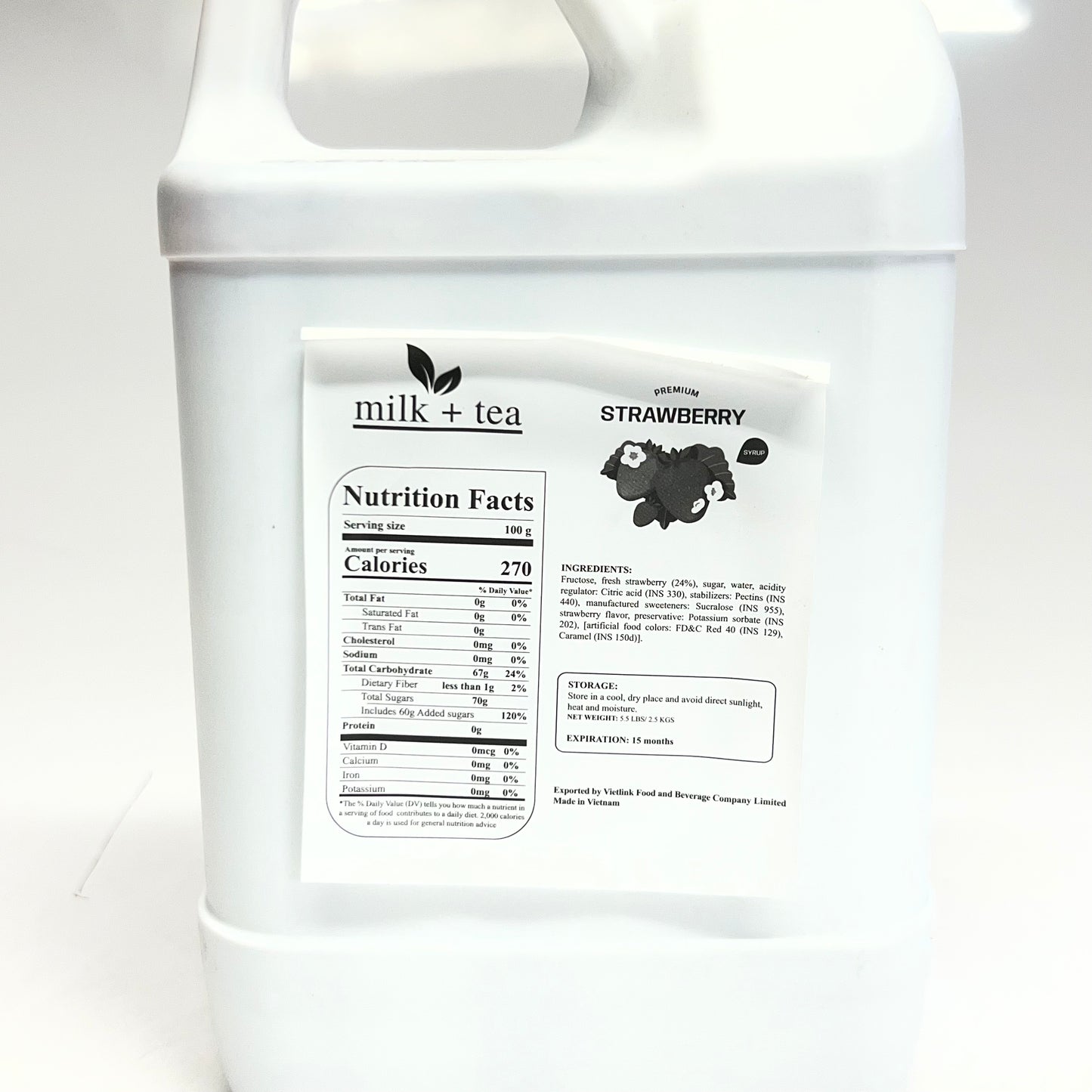 ZA@ Pallet of MILK + TEA Strawberry Tea 5.5Lbs BB 08/25 (AS-IS, Expired)