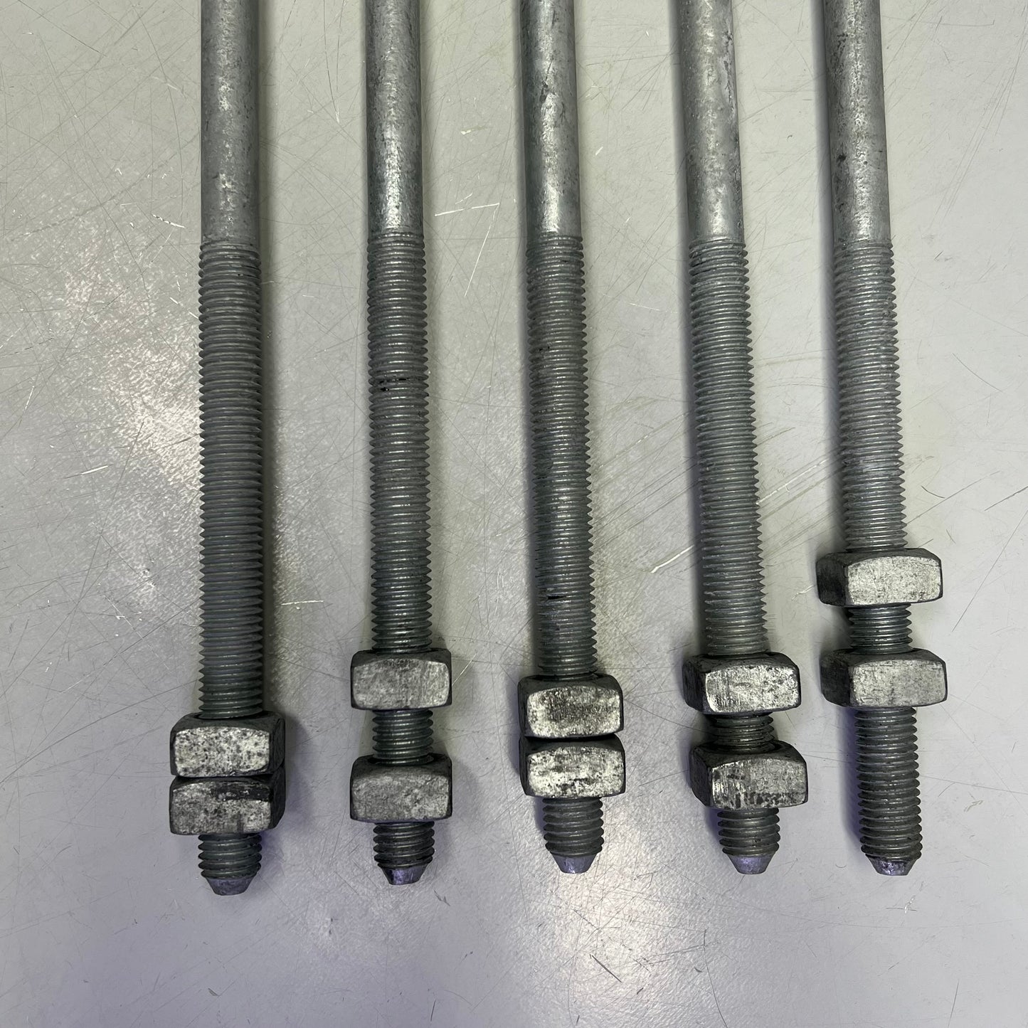 ALLIED BOLT (5 PACK) Cable Suspension Bolt 5/8"x20" - 6" Thread Length 8286