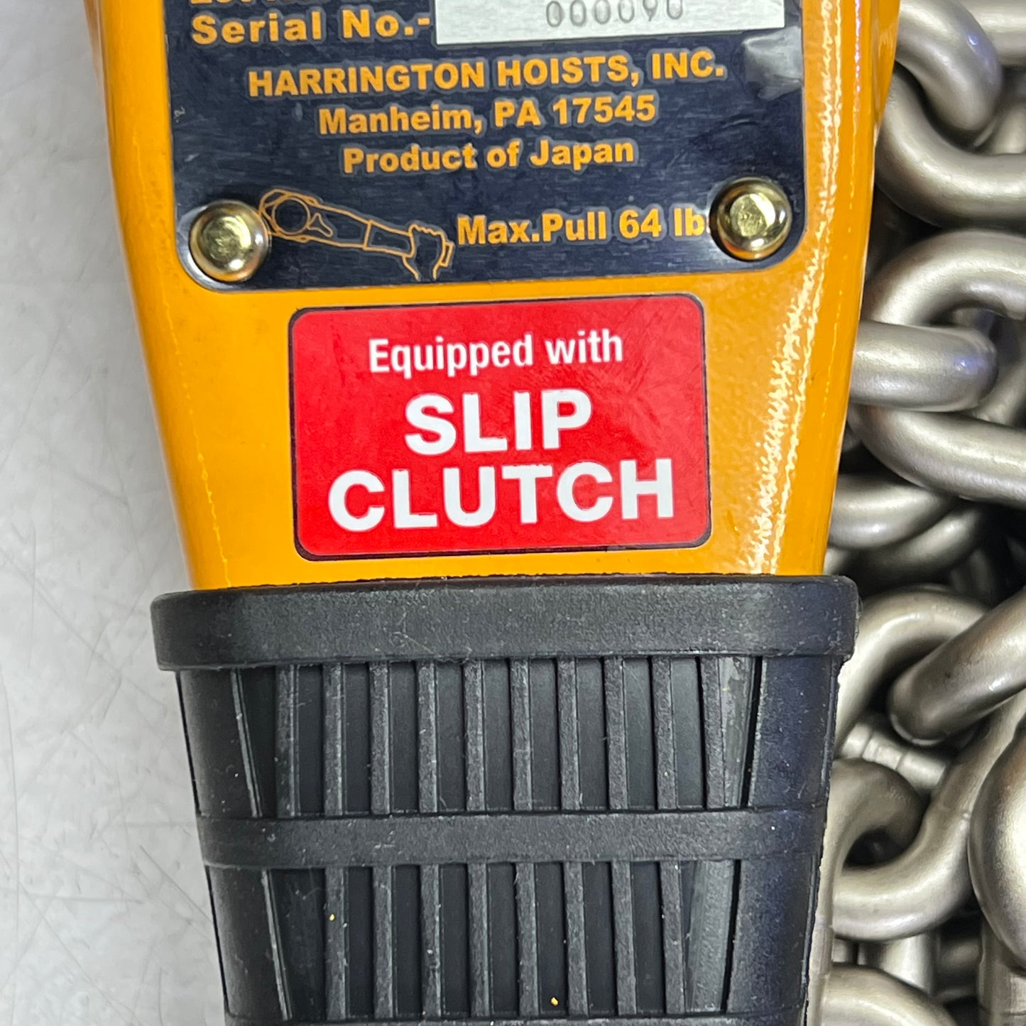 HARRINGTON 1 1/2 ton Nickel Plated Chain Die-Cast Lever Hoist L5LB015-SC-10