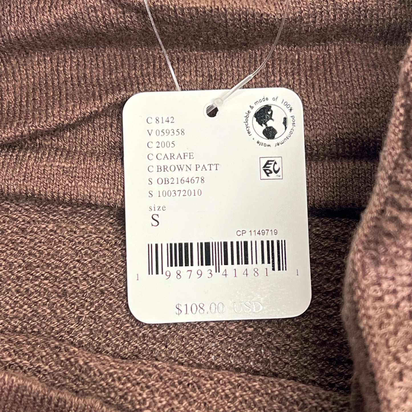 FREE PEOPLE Free Est Krista Cotton-linen Sweater Set  Women's Sz S Carafe
