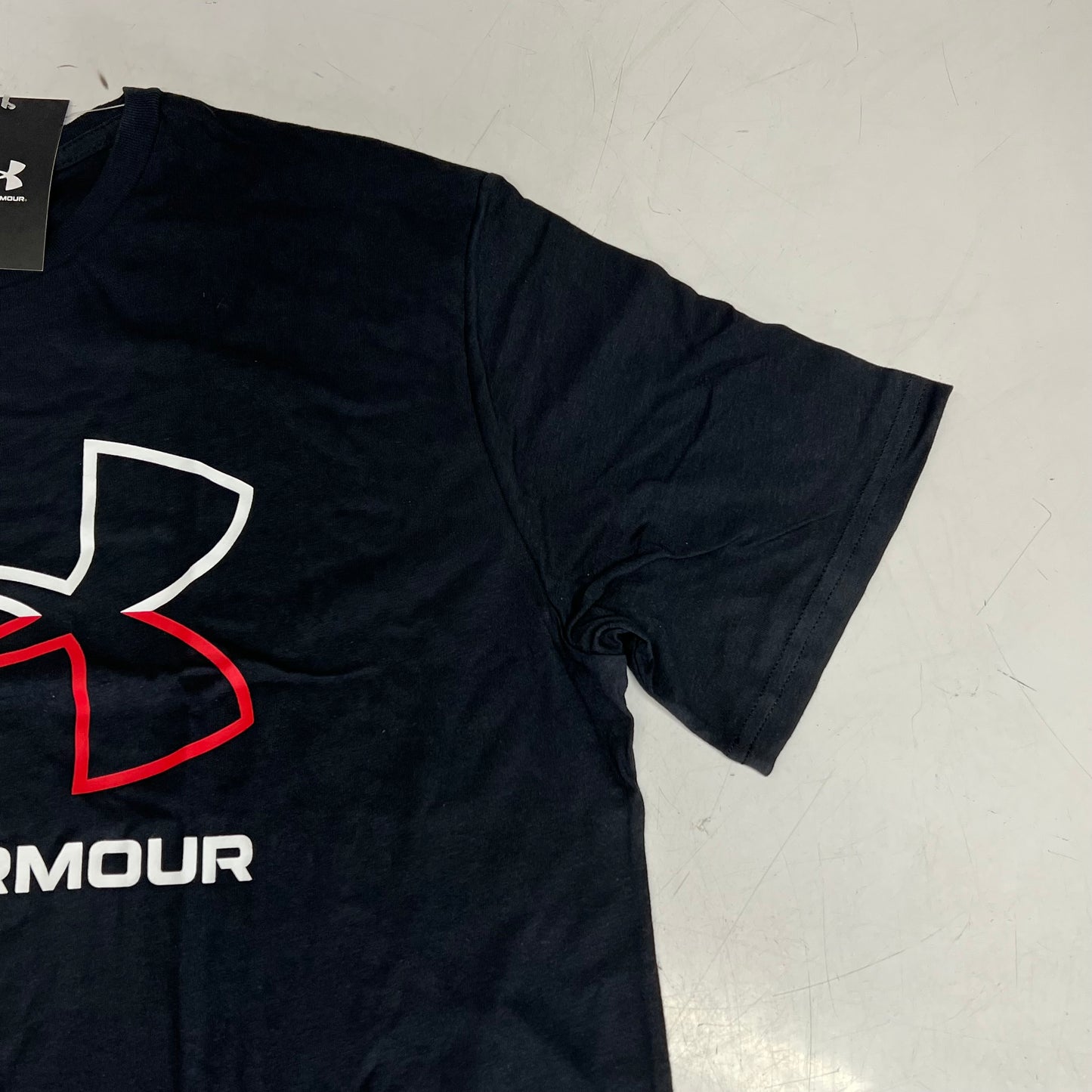 UNDER ARMOUR Ua Foundation Graphic Tee Short Sleeve Men's Sz 2XL Black 1382915