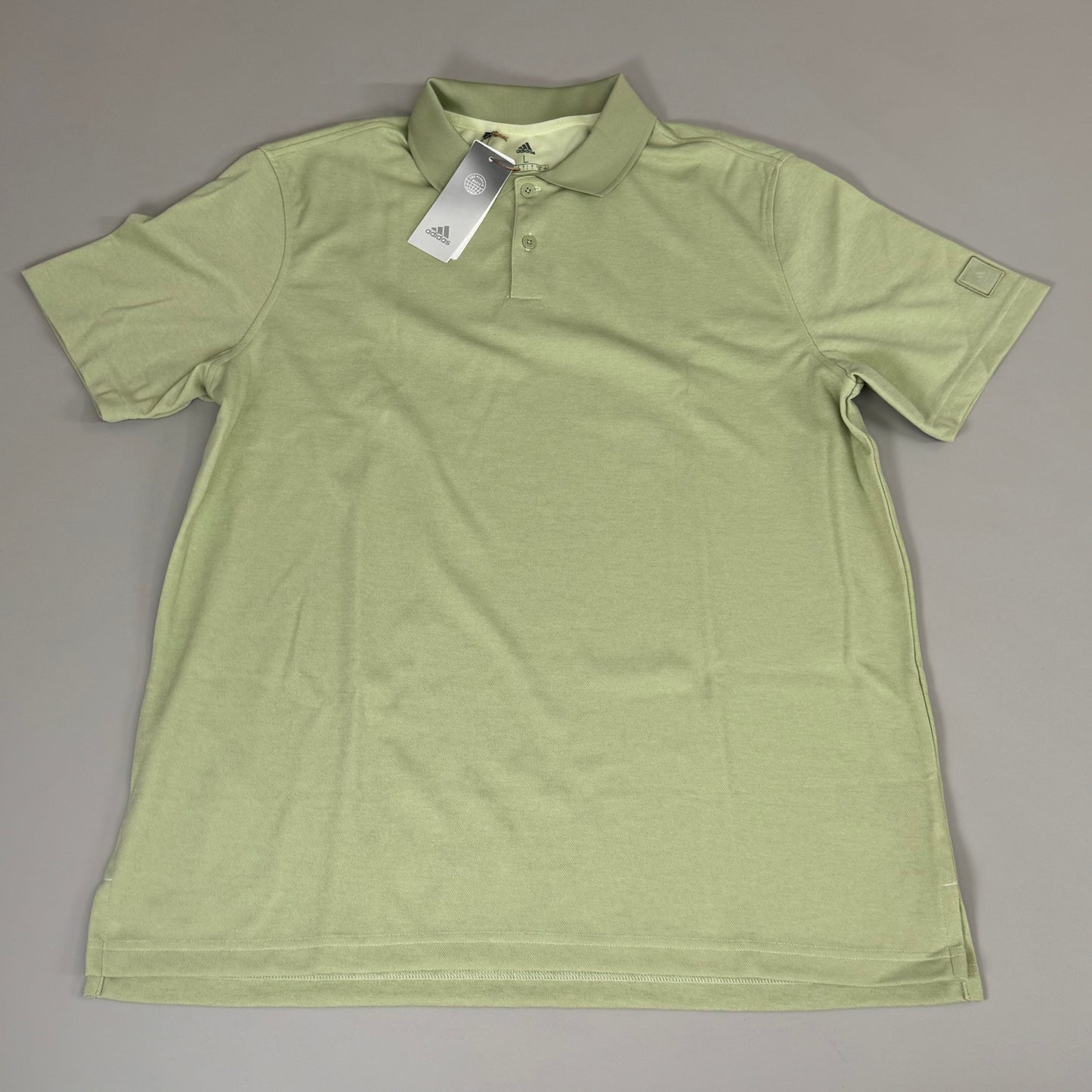 ADIDAS Men's Go-To NS Polo Golf Shirt Sz-L Magic Lime HA6155