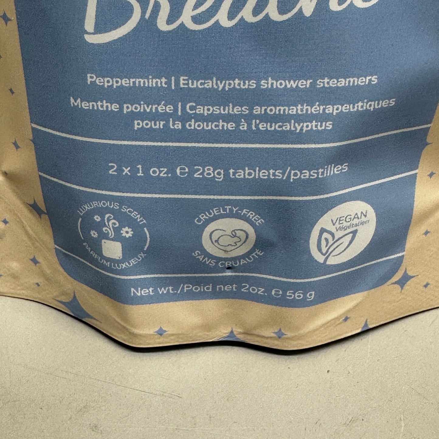 ZA@ THE RADIANT RHINO (6 PACK) Breathe Peppermint Eucalyptus Shower Steamers 2 Tablets Each A