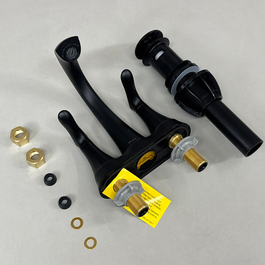 PFISTER Weller Centerset Lavatory Faucet With Pop-up 4" Matte Black LG48-WRPB