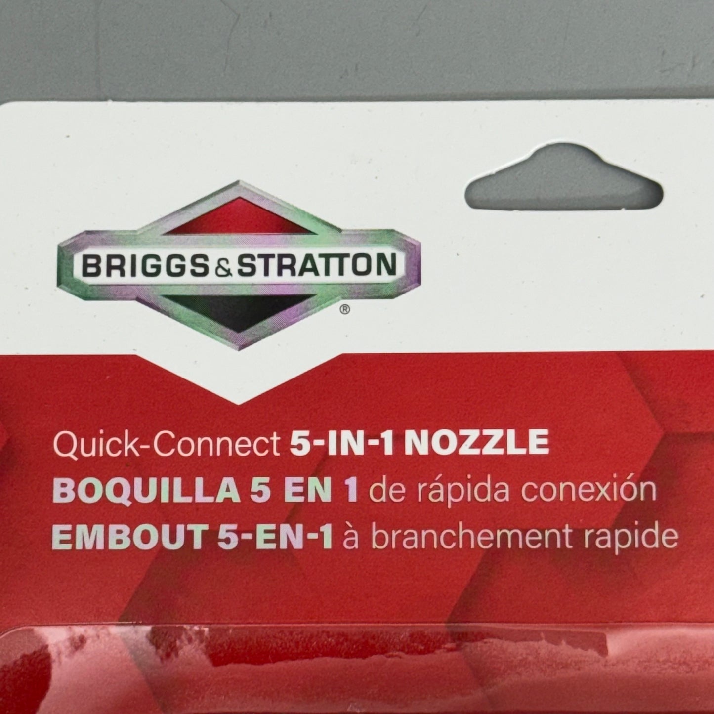 BRIGGS & STRATTON Quick Connect 5in-1 Nozzle 3200Psi 6197 3”Lx2”W Black & Red (New)