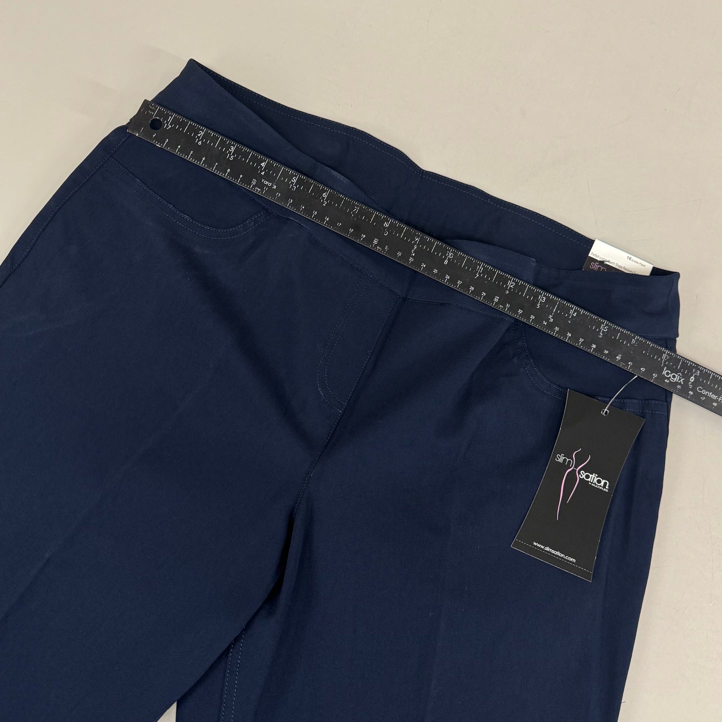 MULTIPLES Ankle Pants Petite Women's Sz 16 Midnight M48716PM