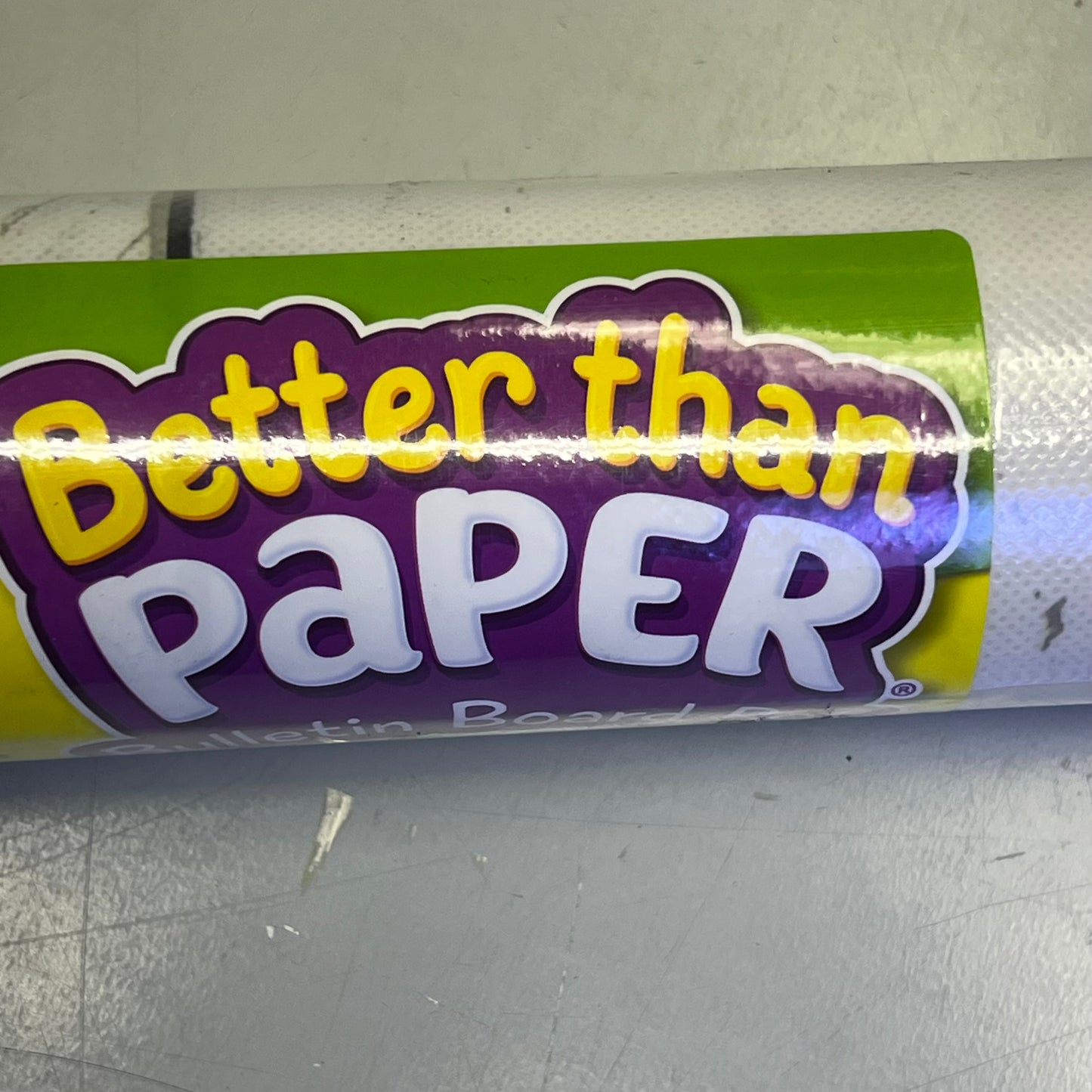 TEACHER CREATED RESOURCES  Better Than Paper Bulletin Board Subway Tile 4' x 12' White TCR 77498