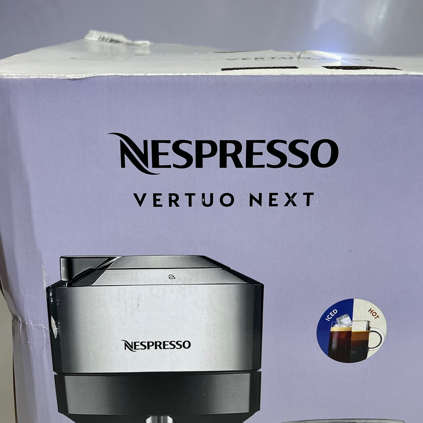 NESPRESSO Ultra Quiet Vertuo Next By De'longhi Coffee Kit Black/Silver ENV120CAE