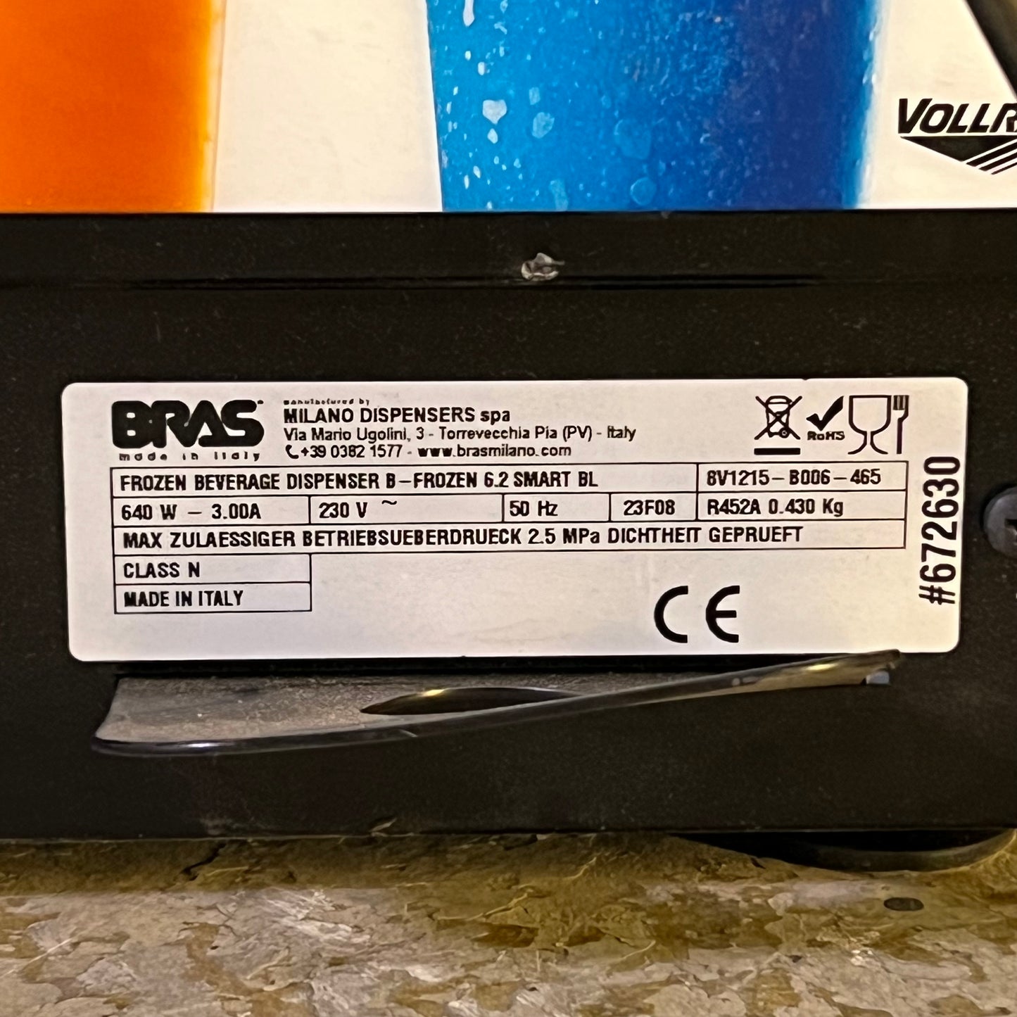 VOLLRATH Granita Machine Frozen Beverage Dispenser 1.58 Gal Bowls VCBA128-302 (AS-IS, Damage to the ventilation grille)