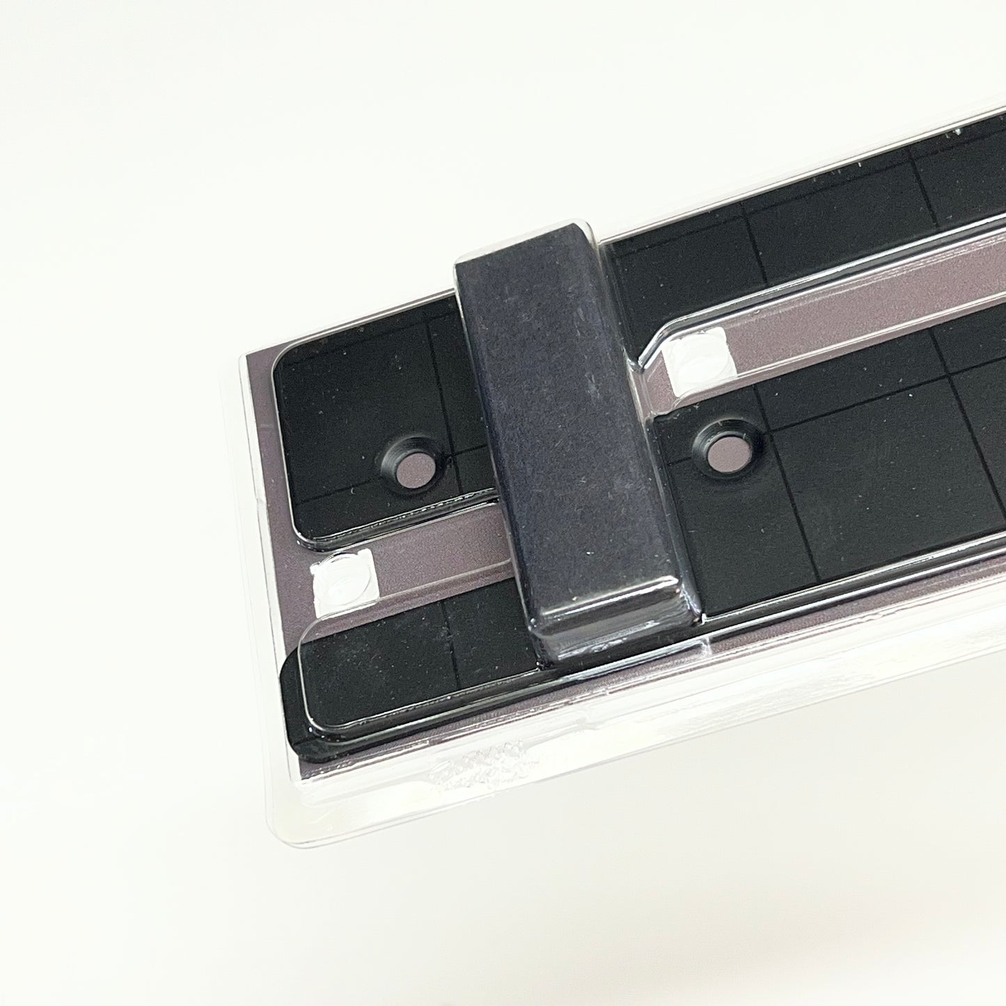 GATOR (2 PACK) Steel Edge Caps for Magnetic Wall 12”Hx1.5”Wx0.06”D Black 500076