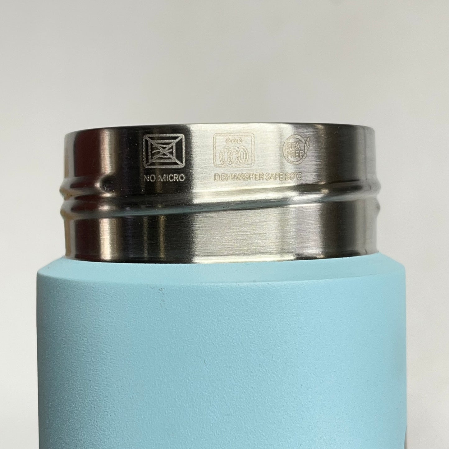 ZA@ OCEAN BOTTLE  Insulated Brew Flask W/ Company Logo Engraved  350 ml - 12 oz Sky Blue