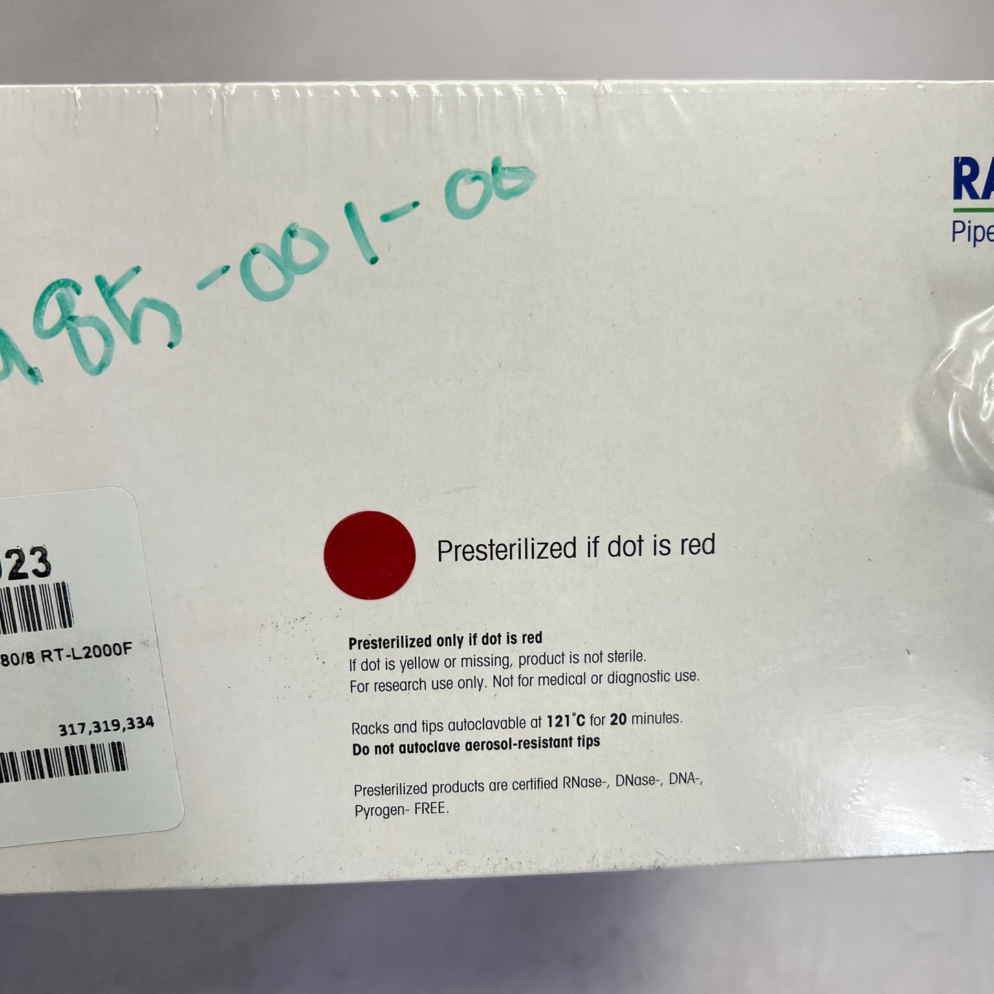 RAINN (8 PACK, 480/192 EACH) Precision Pipette Tips 2000/5000 μL  17002923